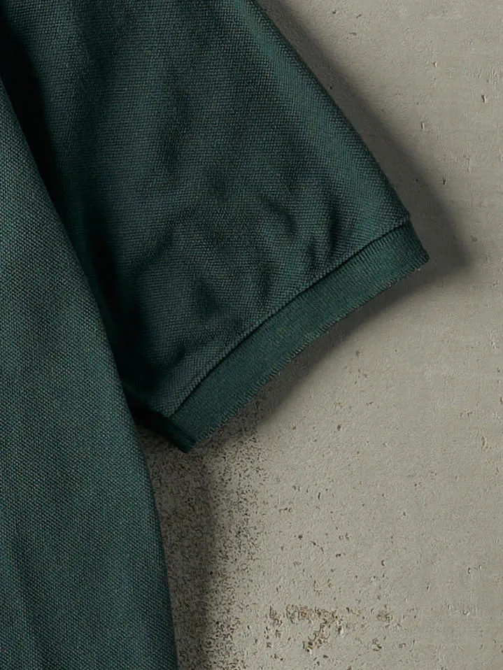 Vintage 90s Green Gap Polo Quarter Button Tee (XL) sold by Rebalance Vintage product image thumbnail 3