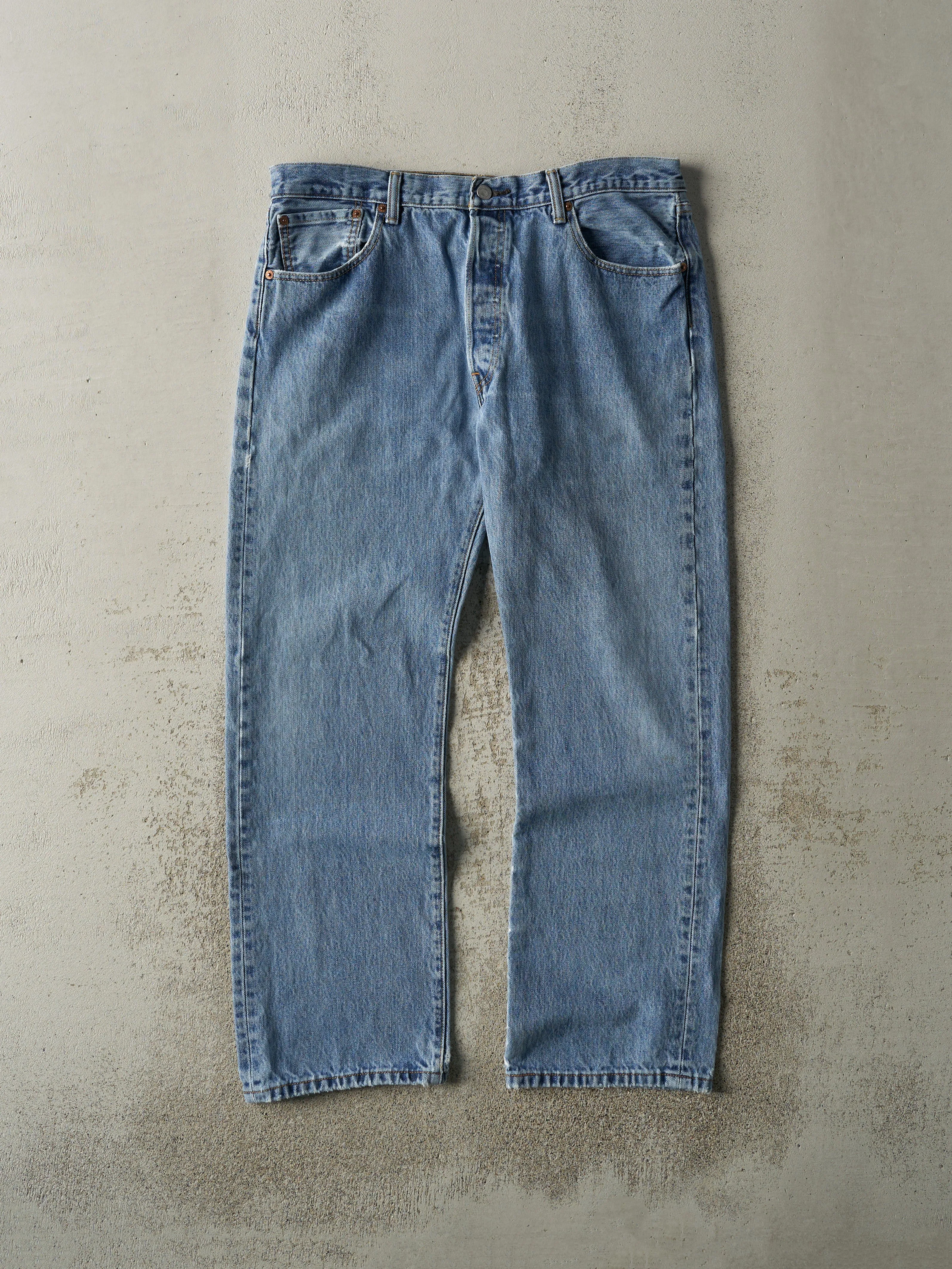 Vintage 90s Light Wash Levi's 501 Jeans (36x29) sold by Rebalance Vintage