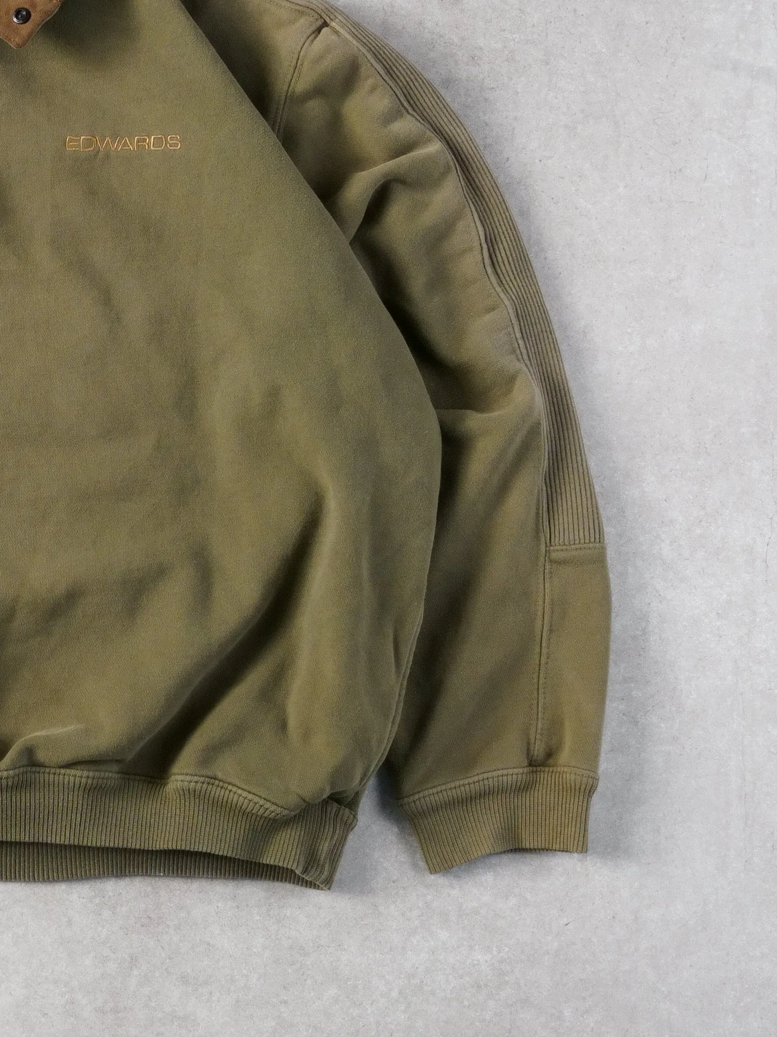 Vintage 90s Moss Green Edwards Antiqua Collared Button Up (L/XL) sold by Rebalance Vintage product image thumbnail 3