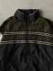 Vintage 90s Black, Green & White Perry Ellis Windbreaker Jacket (L) sold by Rebalance Vintage