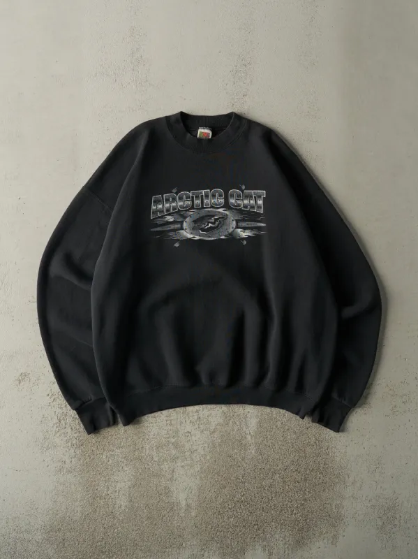 Vintage 90s Black Arctic Cat Crewneck (XL) sold by Rebalance Vintage