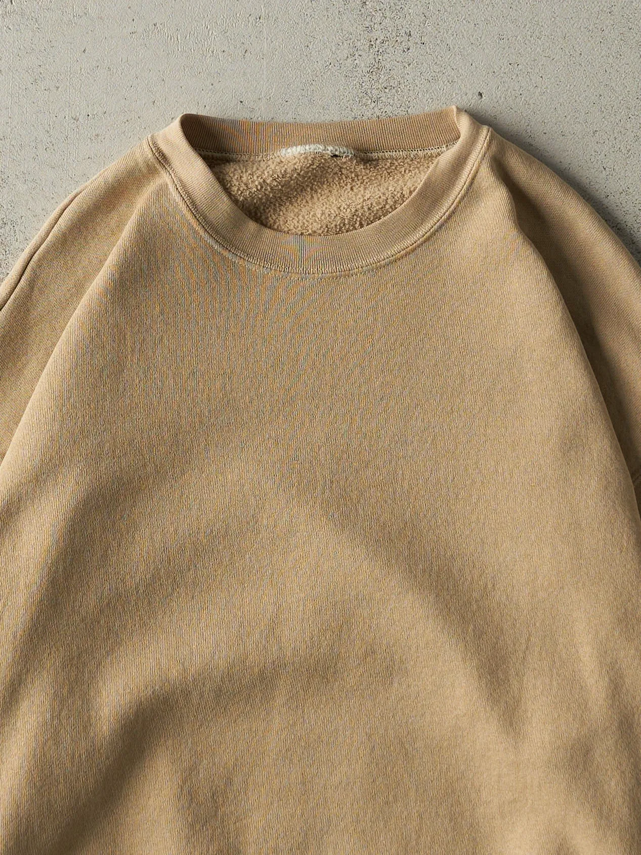 Vintage 90s Beige Blank Crewneck (XL) sold by Rebalance Vintage product image thumbnail 2