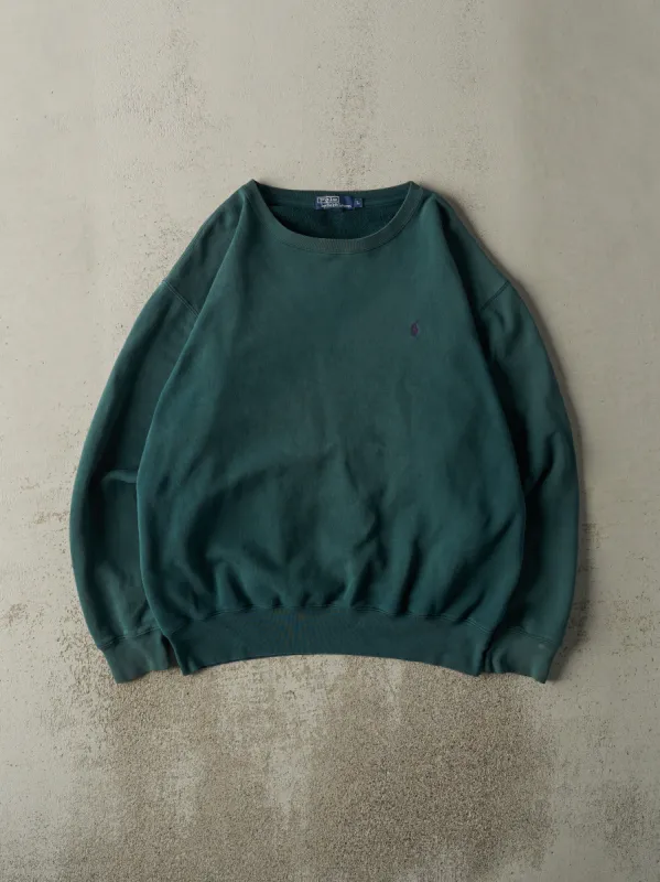 Vintage 90s Green Polo By Ralph Lauren Crewneck (L/XL) sold by Rebalance Vintage