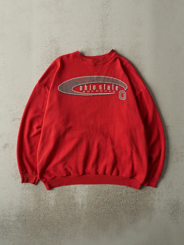 Vintage 90s Red Ohio State Buckeyes Lightweight Crewneck (L/XL) sold by Rebalance Vintage