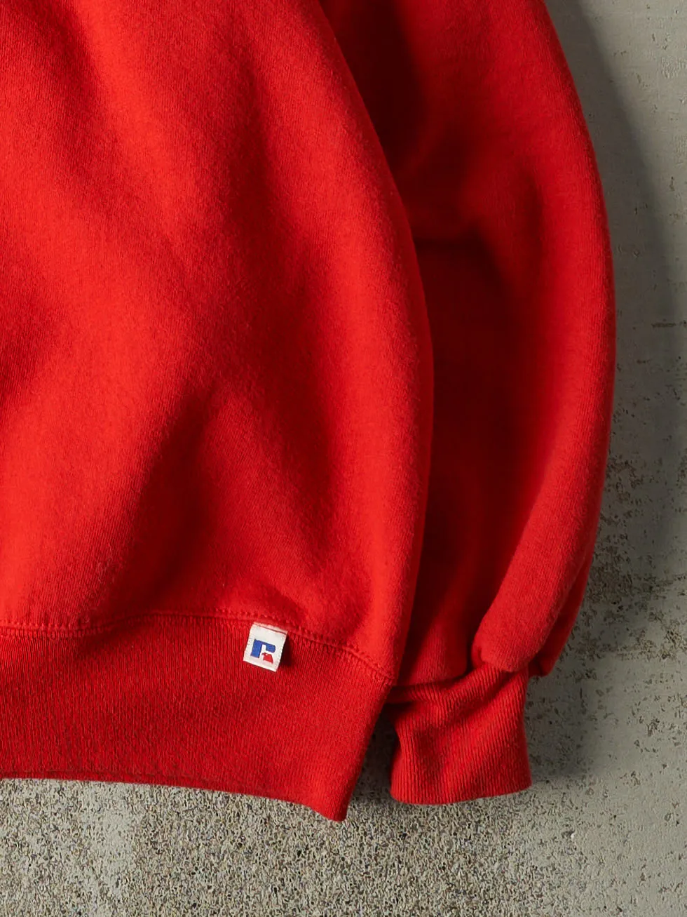 Vintage 90s Red Russell Athletic Blank Crewneck (XL) sold by Rebalance Vintage product image thumbnail 3