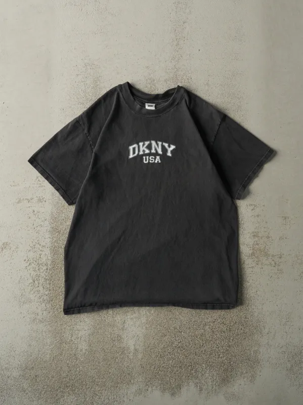 Vintage Y2K Faded Black DKNY Tee (M) sold by Rebalance Vintage