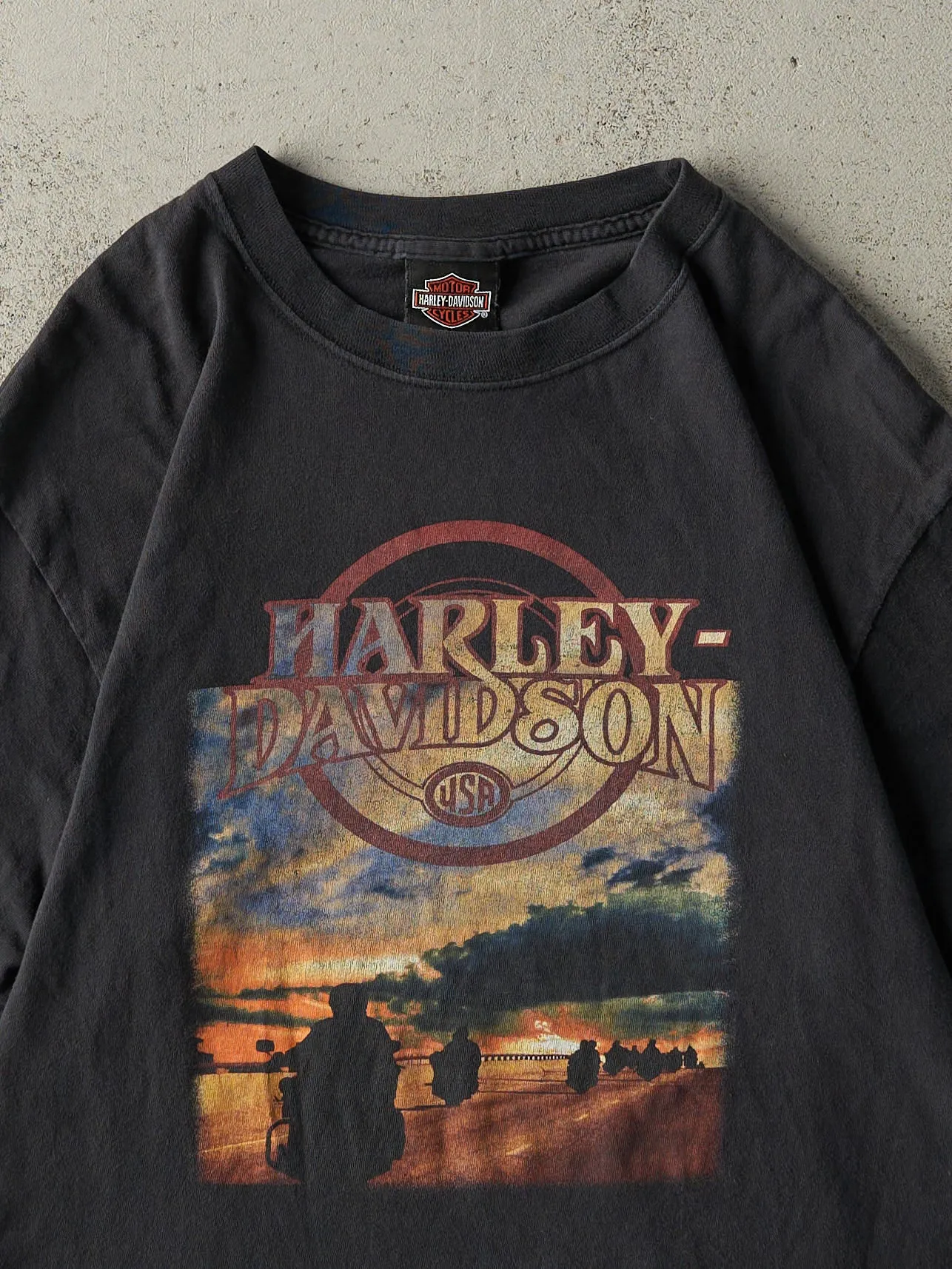 Vintage Y2K Black Prescott Arizona Harley Davidson Tee (S) sold by Rebalance Vintage product image thumbnail 3