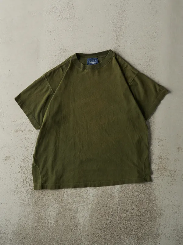 Vintage Y2K Green Blank Tee (L) sold by Rebalance Vintage