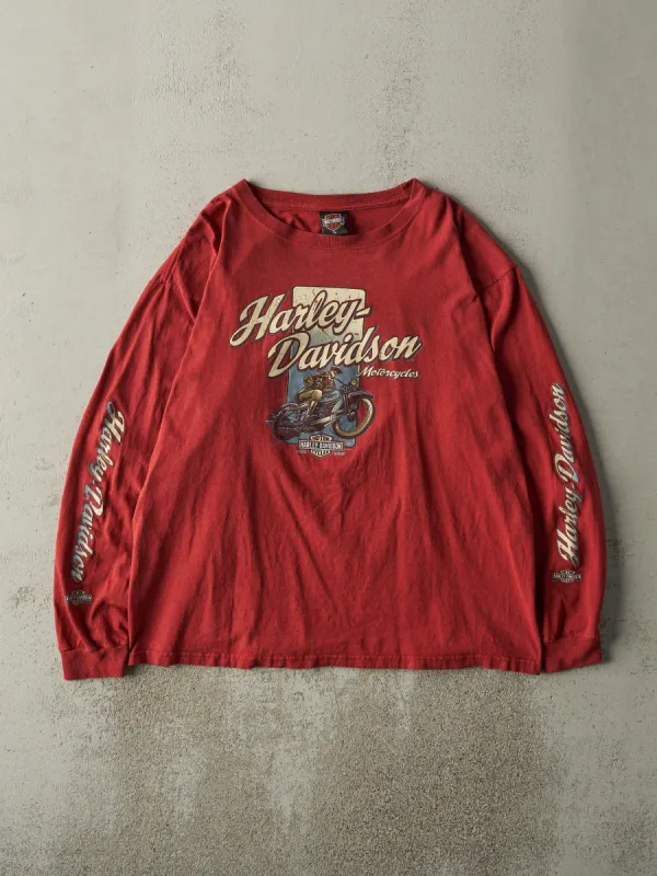Vintage 05' Red Wisconsin Dells, Wisconsin Harley Davidson Long Sleeve (L) sold by Rebalance Vintage