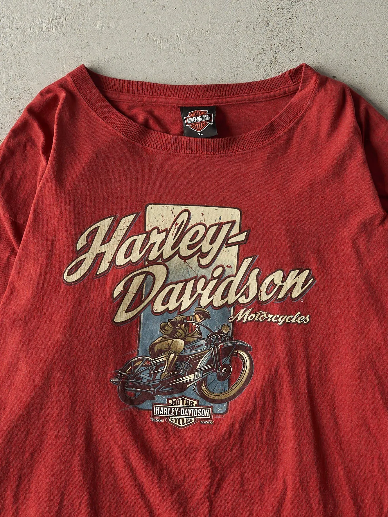Vintage 05' Red Wisconsin Dells, Wisconsin Harley Davidson Long Sleeve (L) sold by Rebalance Vintage product image thumbnail 3