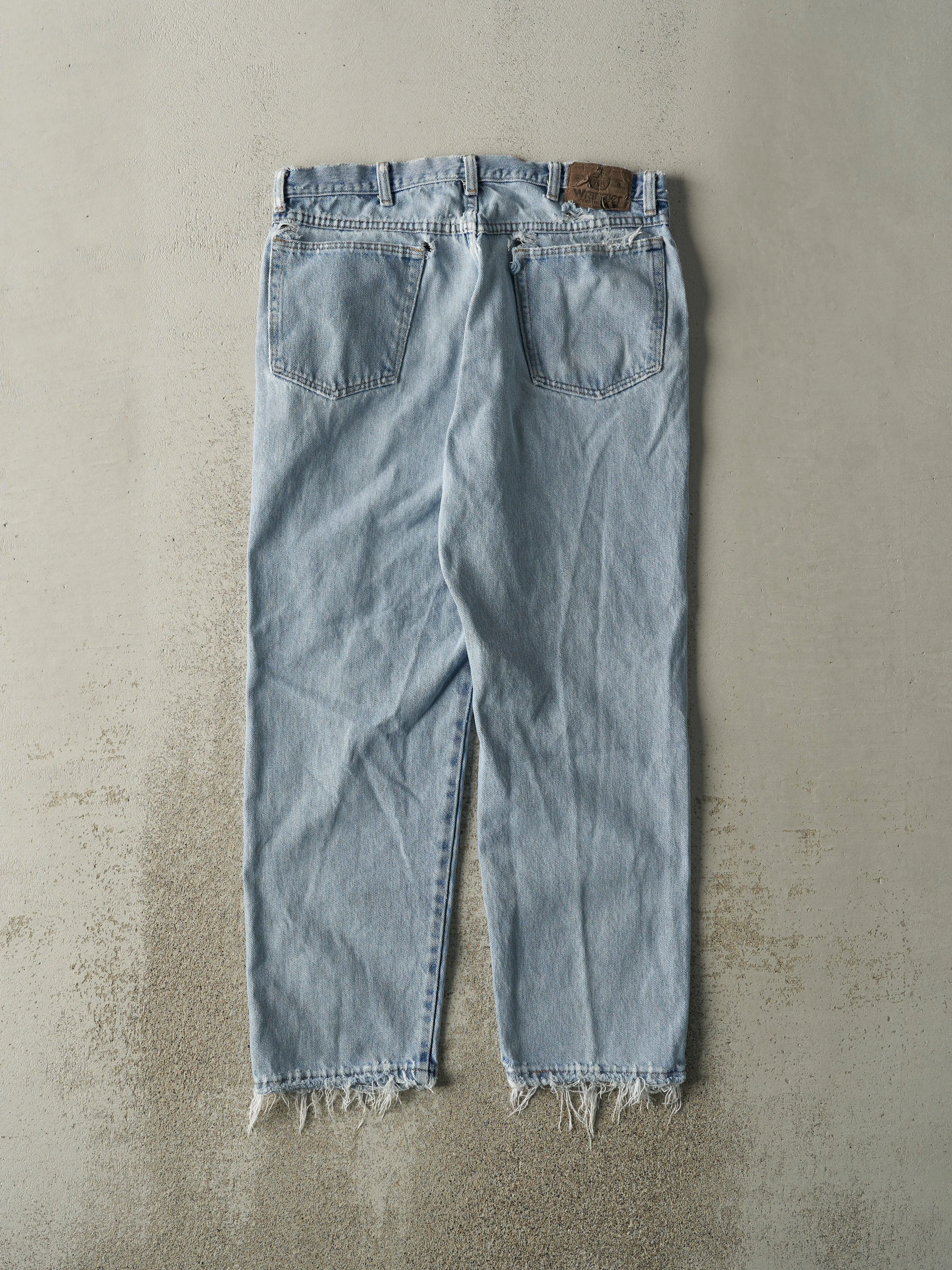 Vintage 90s Light Wash Wrangler Jeans (34x28) sold by Rebalance Vintage product image thumbnail 3