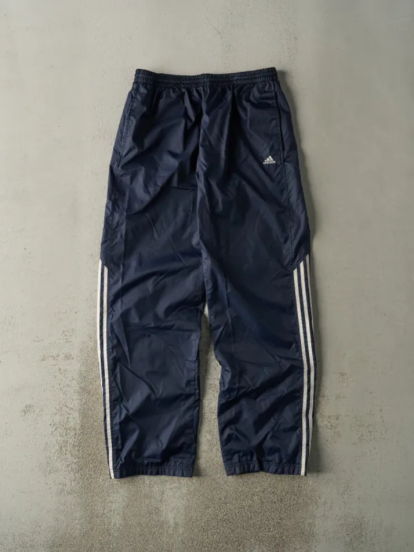 Vintage Y2K Navy Blue Adidas Windbreaker Pants (32x32) sold by Rebalance Vintage
