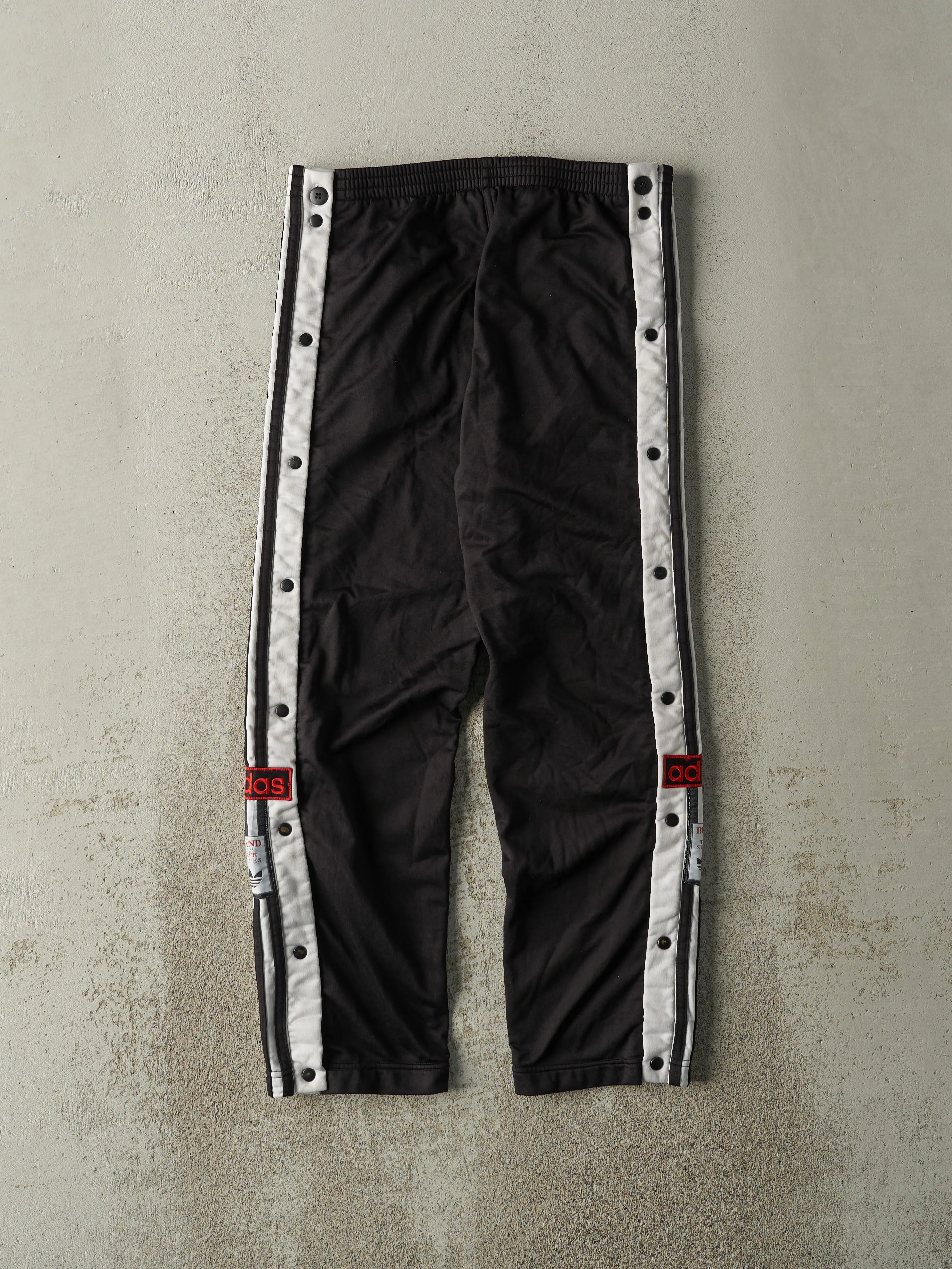 Vintage 90s Black Adidas Snap Off Track Pants (31x27.5) sold by Rebalance Vintage product image thumbnail 2