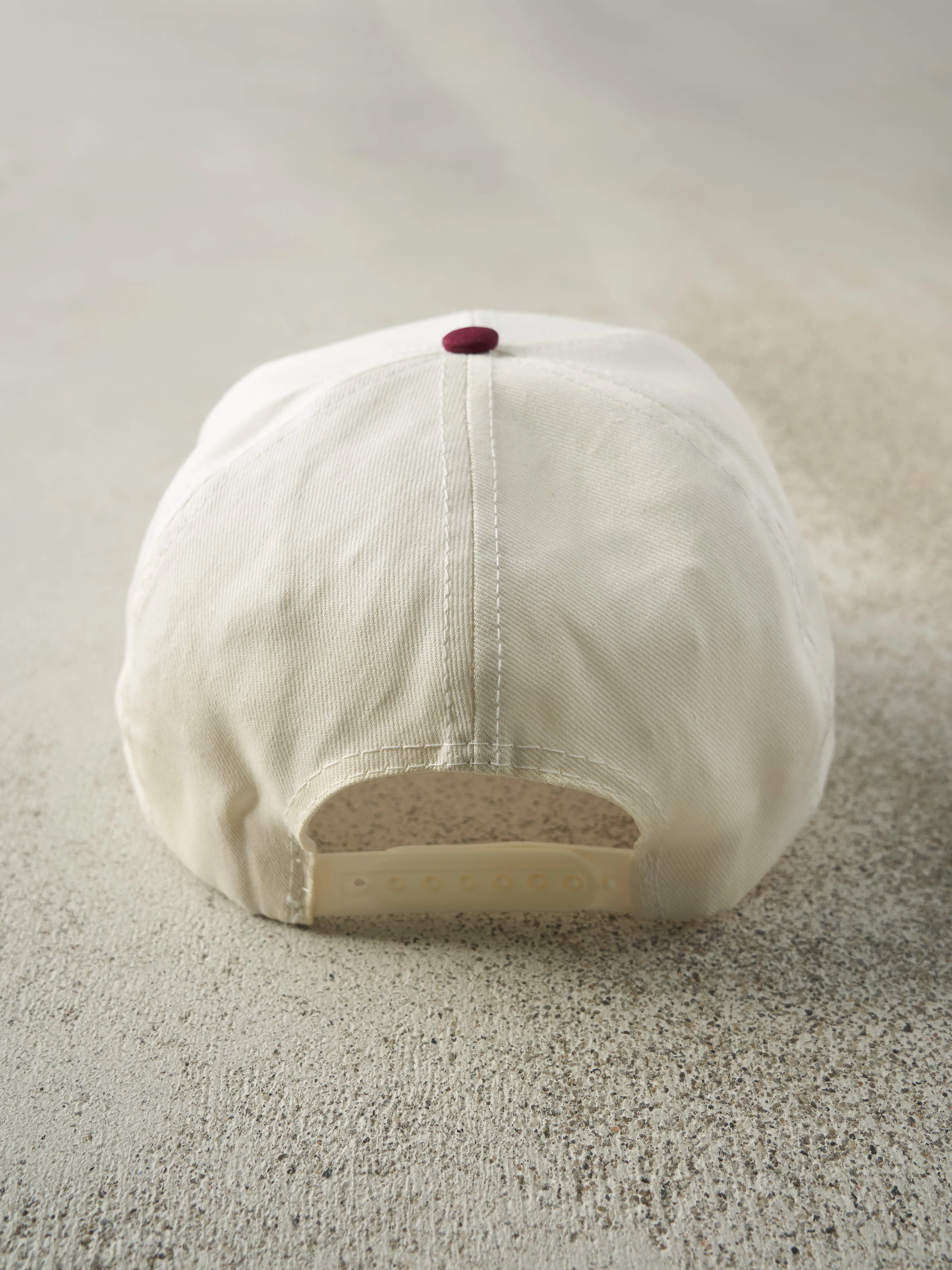 Vintage 90s Red & White Boston College Embroidered Snapback sold by Rebalance Vintage product image thumbnail 3