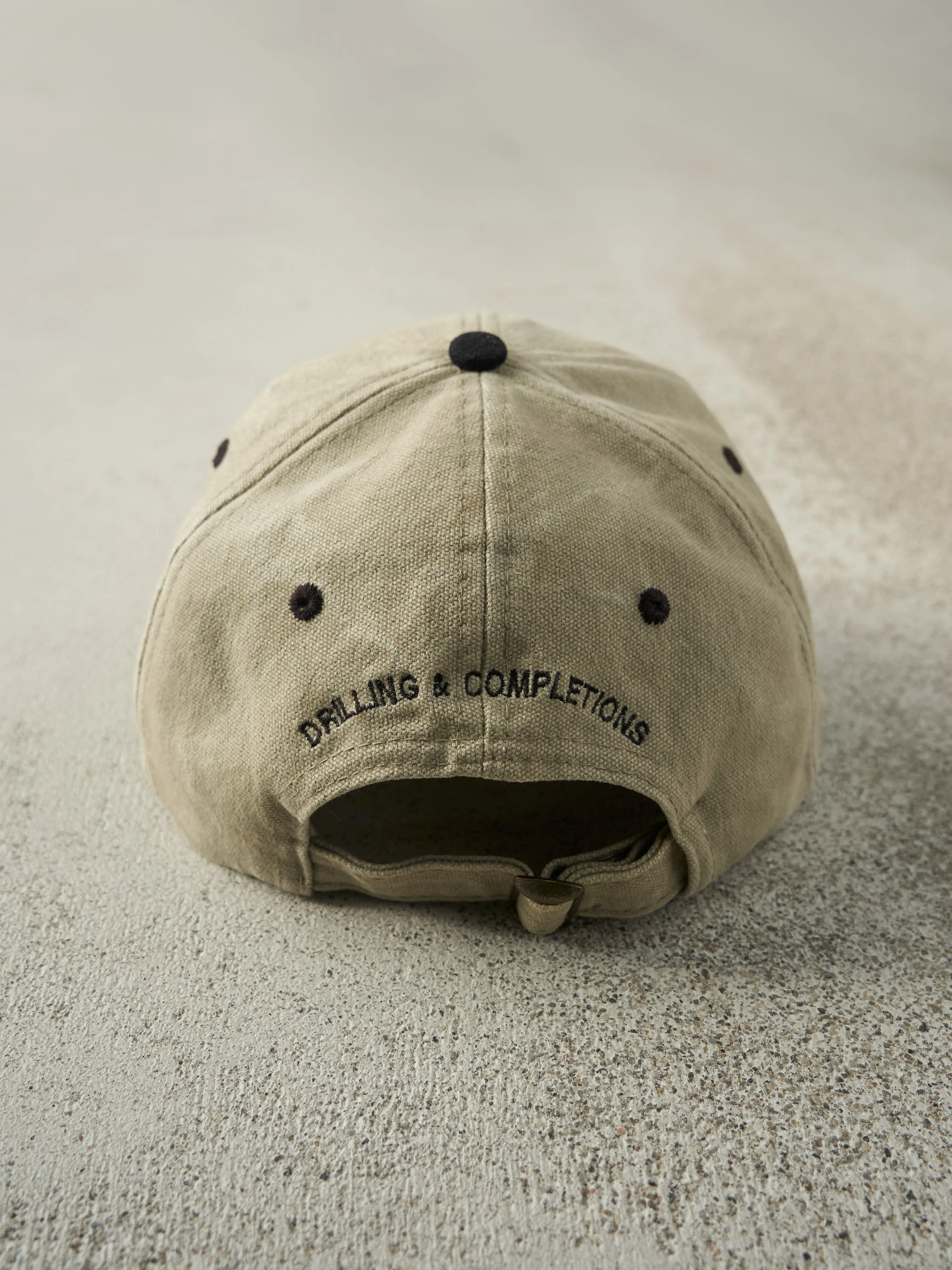 Vintage 90s Beige & Black Embroidered Canadian OXY Strapback Hat sold by Rebalance Vintage product image thumbnail 3