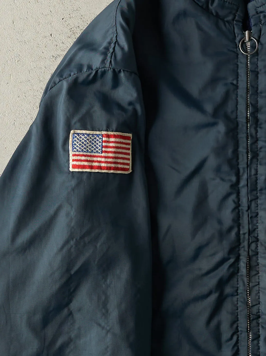 Vintage 70s Blue Fleece Lined Work Jacket (L) sold by Rebalance Vintage product image thumbnail 3