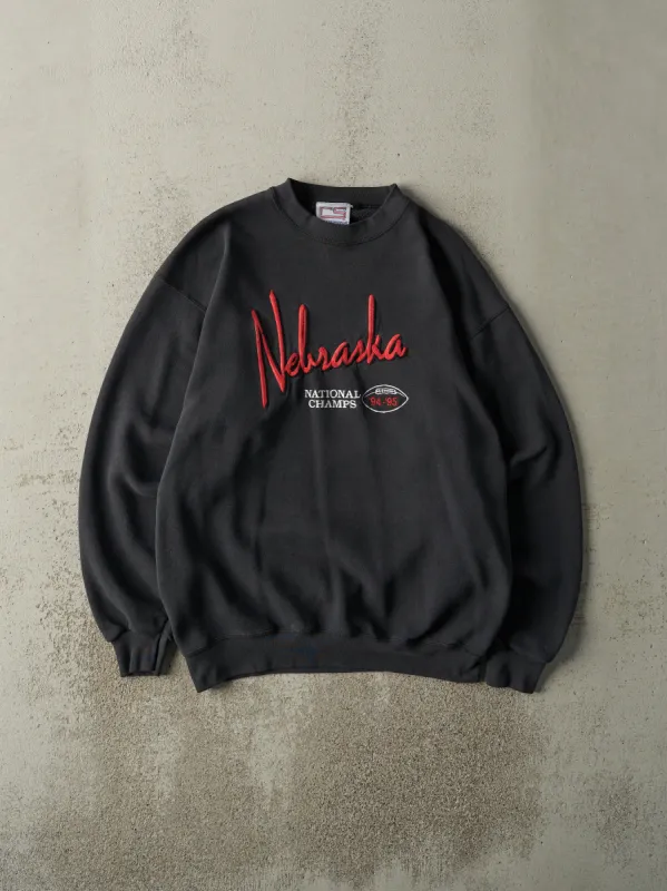 Vintage 95' Black Nebraska Football National Champions Crewneck (M) sold by Rebalance Vintage