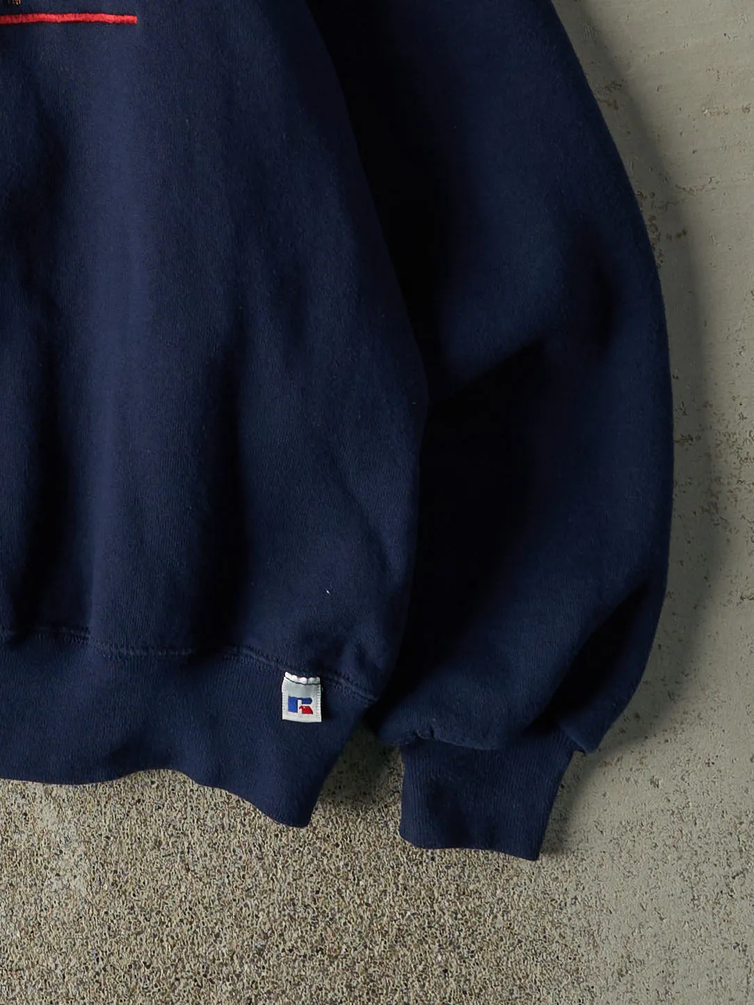 Vintage 90s Navy Blue Spring Arbor College Russell Athletic Crewneck (L) sold by Rebalance Vintage product image thumbnail 3