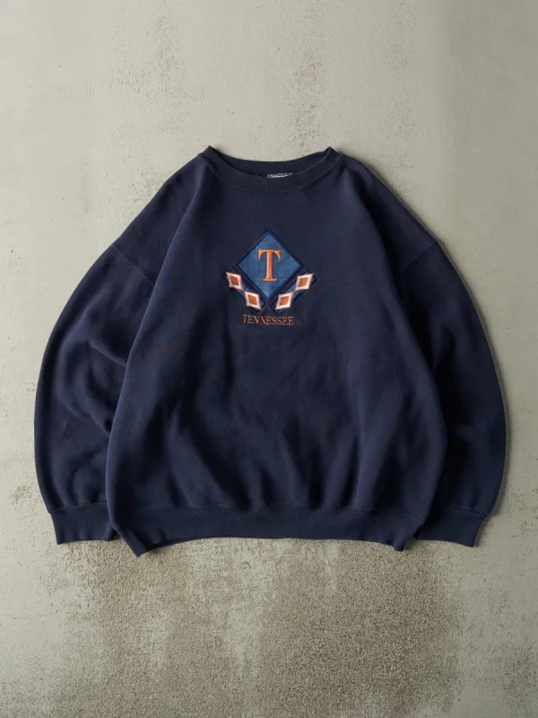 Vintage 90s Navy Blue Embroidered Tennessee Crewneck (XL) sold by Rebalance Vintage