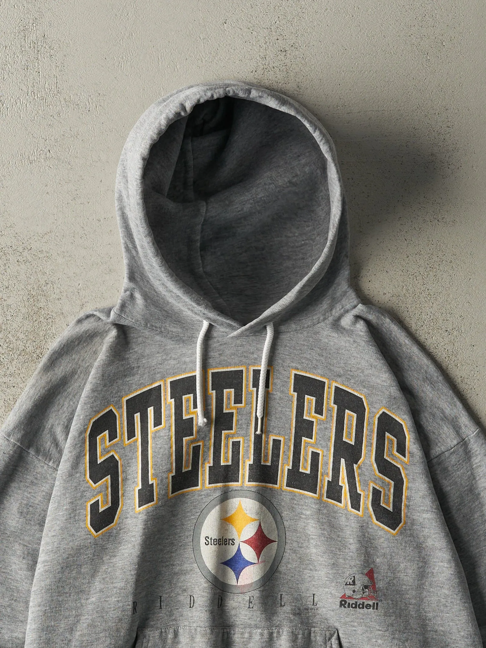 Vintage 98' Grey Pittsburgh Steelers Lightweight Hoodie (M) sold by Rebalance Vintage product image thumbnail 2