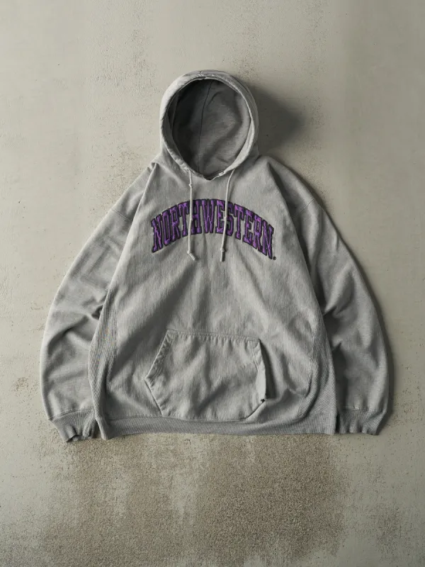 Vintage Y2K Grey North Western University Hoodie (L/XL) sold by Rebalance Vintage
