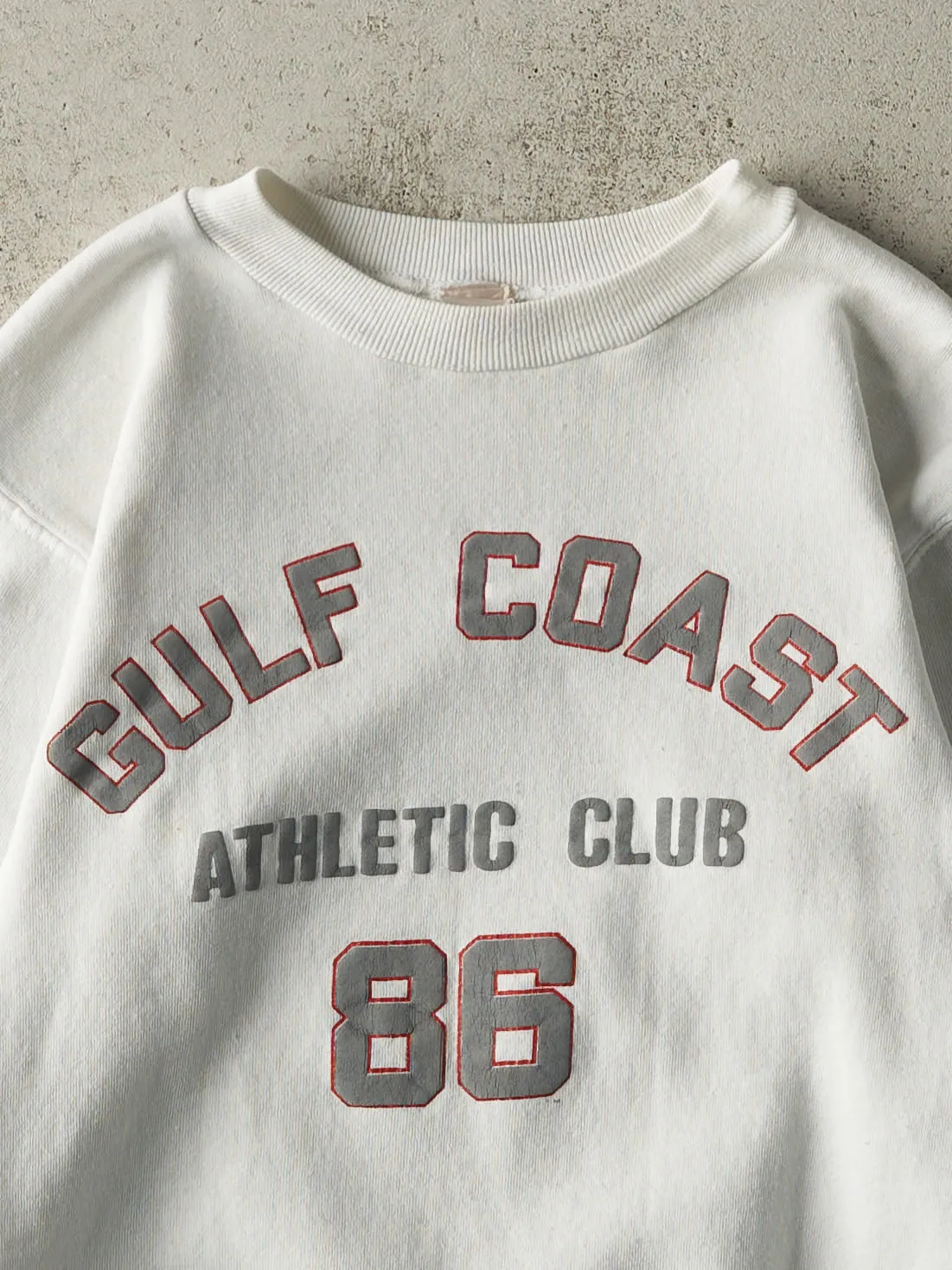 Vintage 90s White Gulf Coast Athletic Club Crewneck (XS/S) sold by Rebalance Vintage product image thumbnail 2