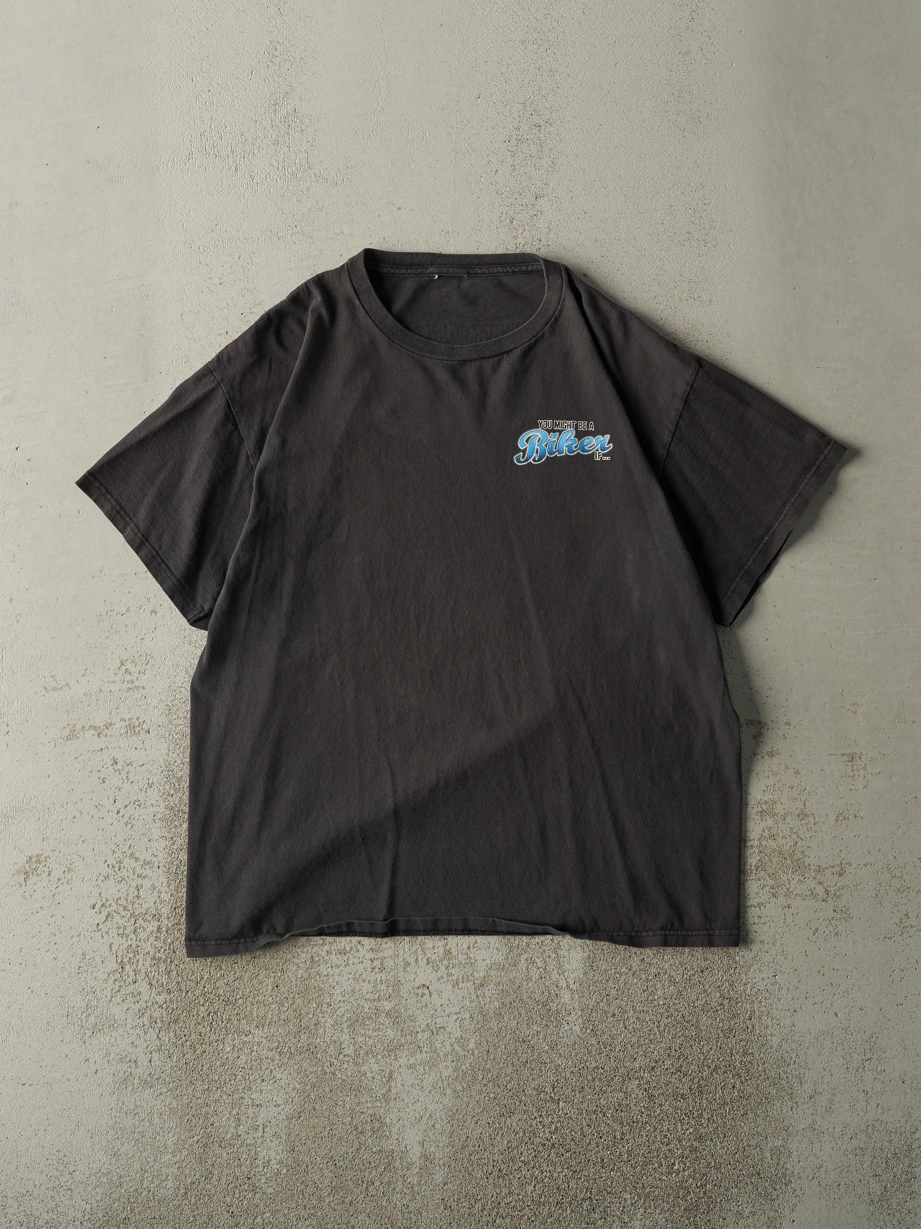 Vintage Y2K Faded Black "You Might Be A Biker If..." Tee (L/XL) sold by Rebalance Vintage product image thumbnail 2