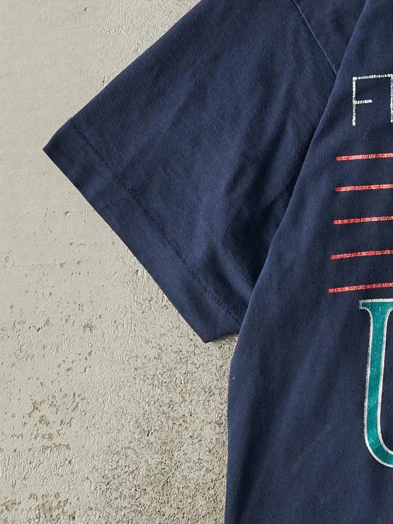 Vintage 91' Navy Blue Ft. Lauderdale Single Stitch Tee (S) sold by Rebalance Vintage product image thumbnail 3
