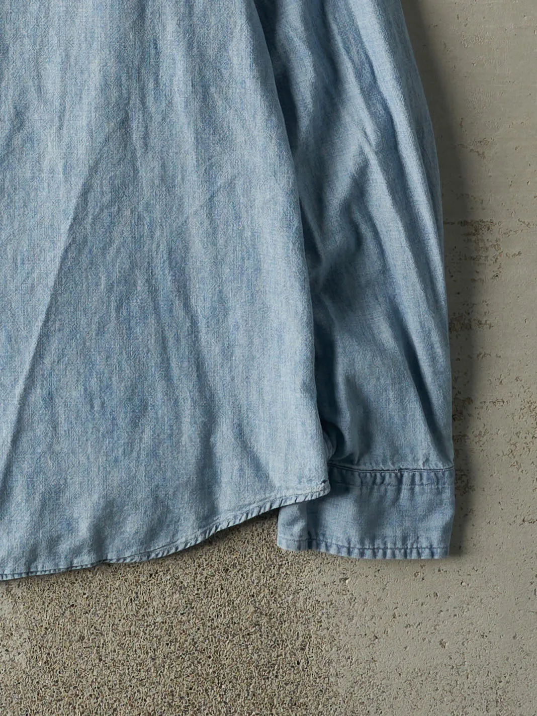 Vintage Y2K Light Wash Ralph Lauren Denim Button Up (M/L) sold by Rebalance Vintage product image thumbnail 4