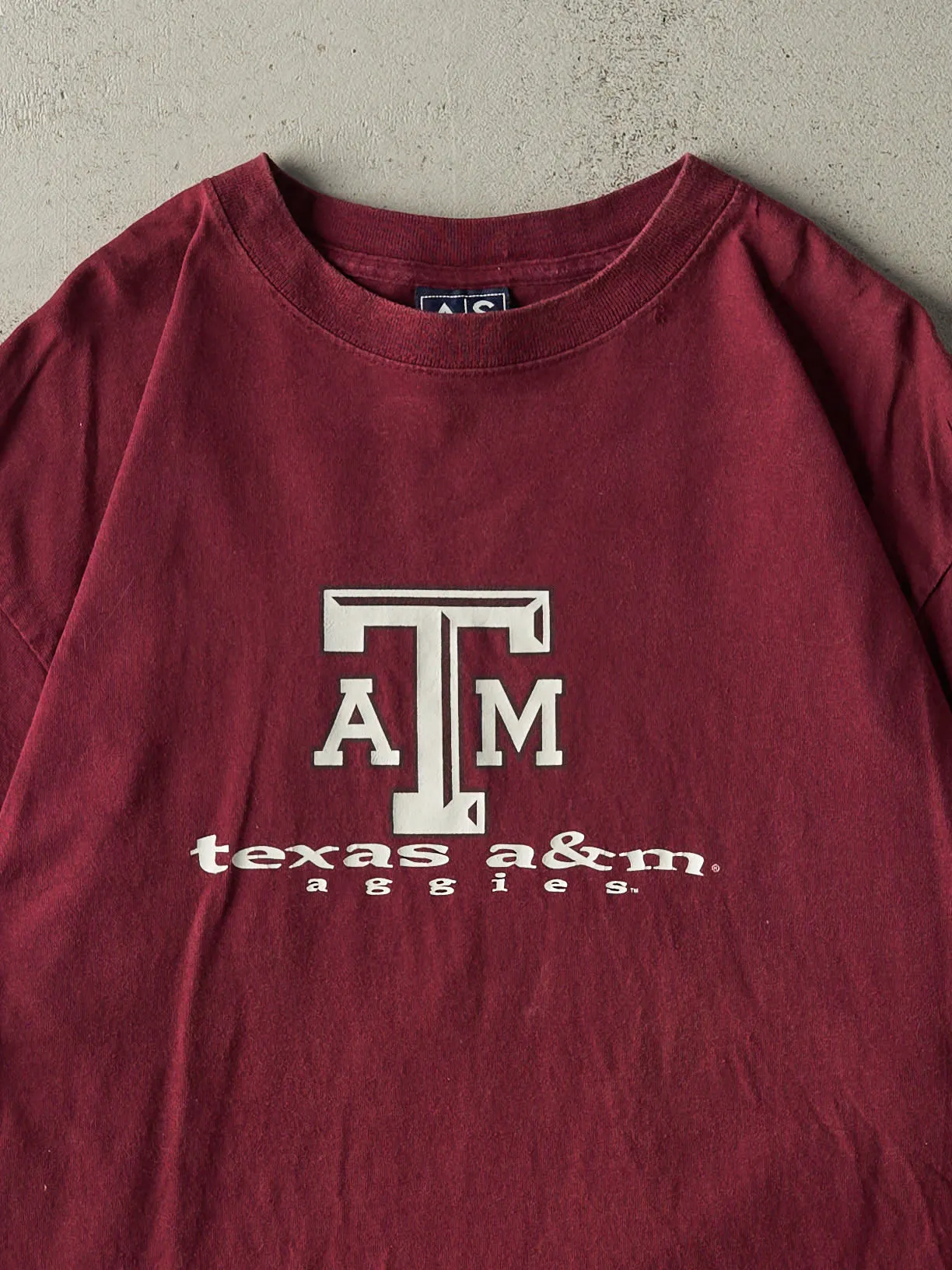 Vintage 90s Burgundy Texas A&M Aggies Tee (M/L) sold by Rebalance Vintage product image thumbnail 2