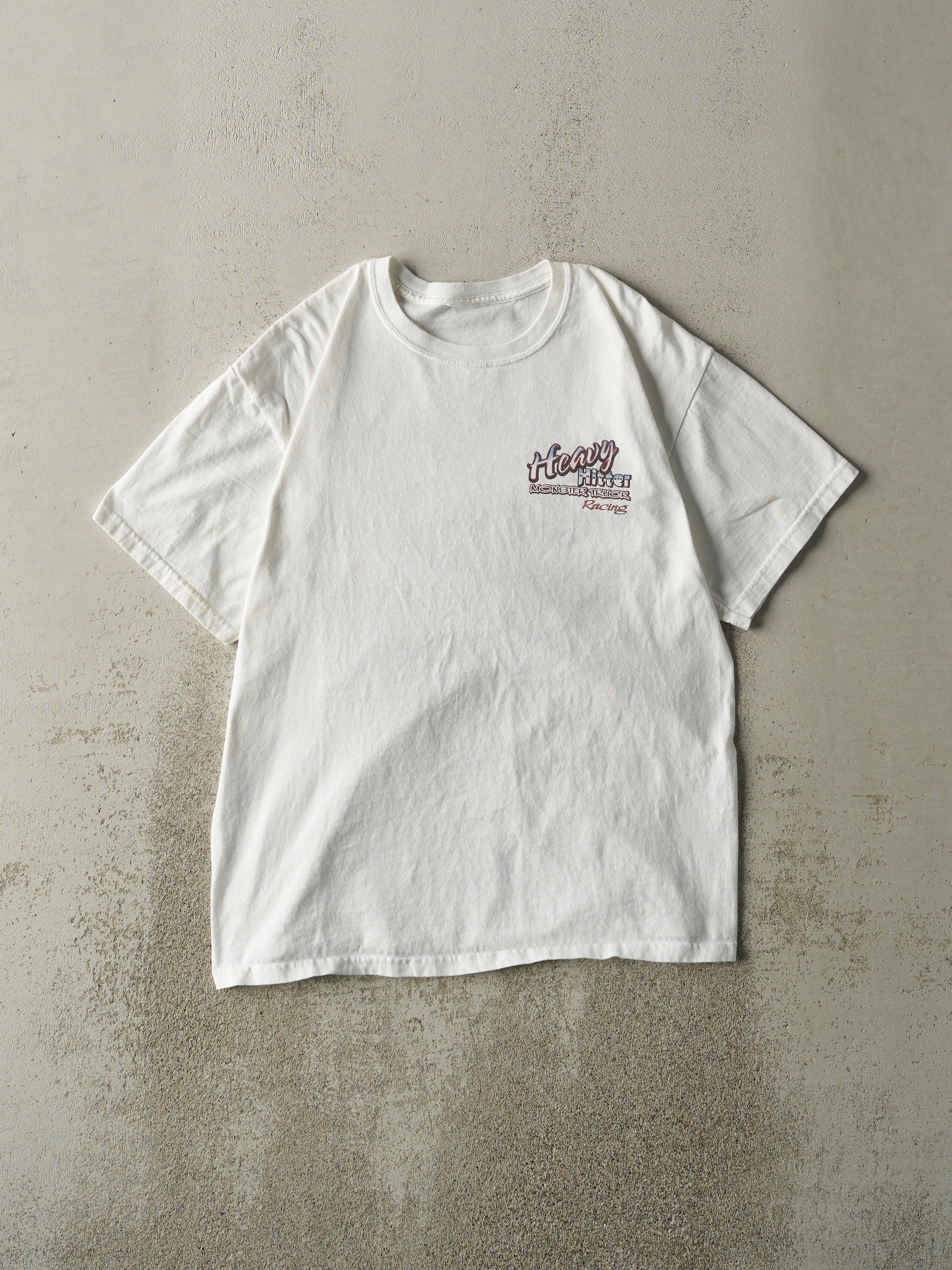 Vintage Y2K White Heavy Hitter Monster Truck Tee (M) sold by Rebalance Vintage product image thumbnail 2