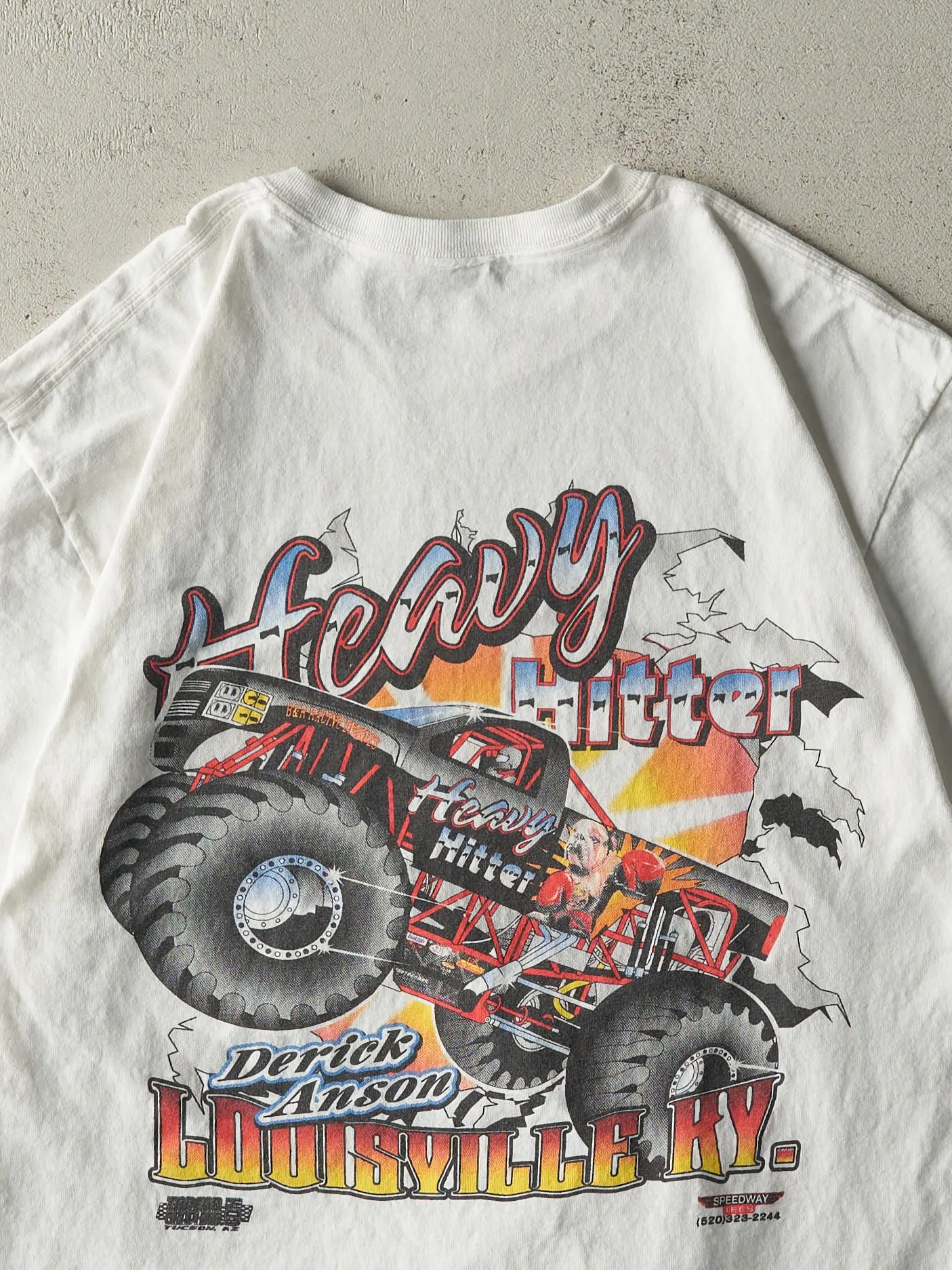 Vintage Y2K White Heavy Hitter Monster Truck Tee (M) sold by Rebalance Vintage product image thumbnail 4