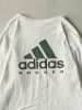 Vintage 01' White Adidas Soccer Long Sleeve (M) sold by Rebalance Vintage