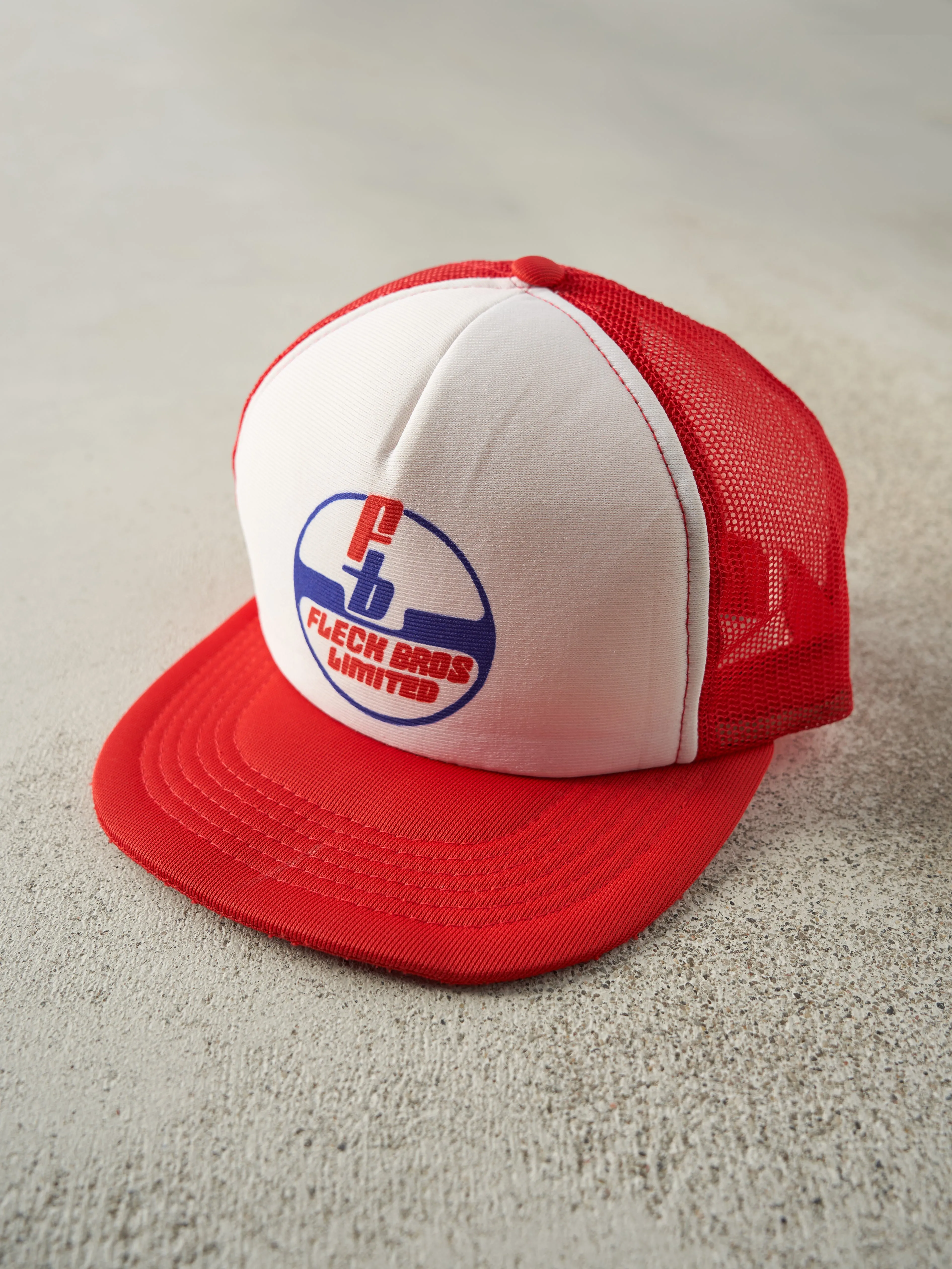 Vintage 80s Red Fleck Brds Limited Foam Trucker Hat sold by Rebalance Vintage product image thumbnail 2