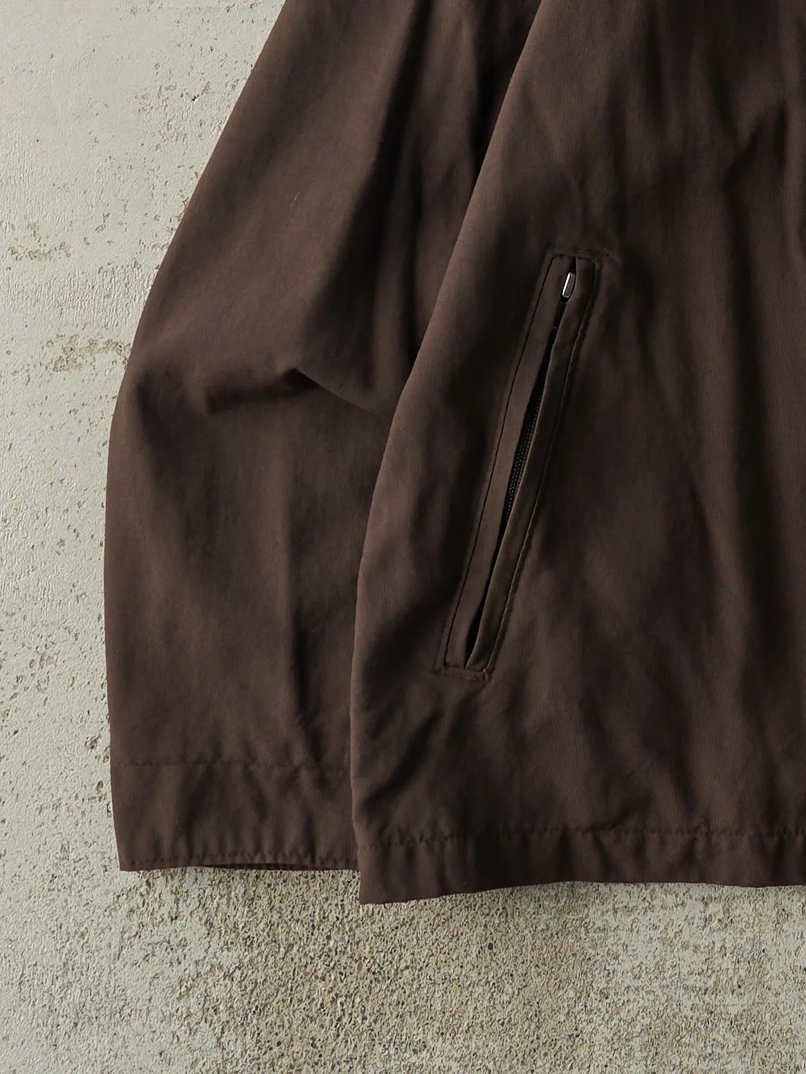 Vintage Y2K Brown Gap Lightweight Zip Up Jacket (L) sold by Rebalance Vintage product image thumbnail 3