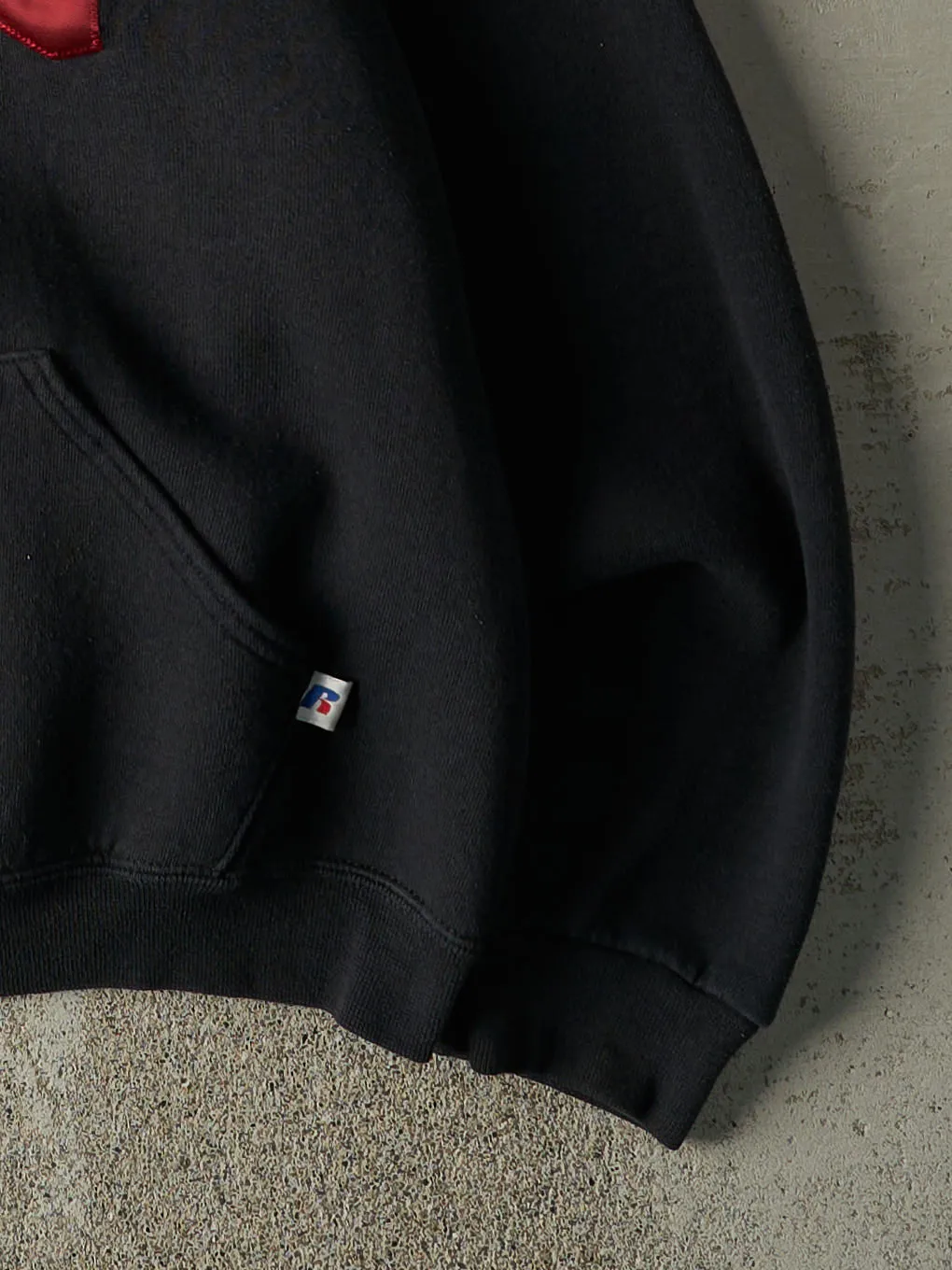 Vintage Y2K Black CWU Russell Athletic Hoodie (L) sold by Rebalance Vintage product image thumbnail 3