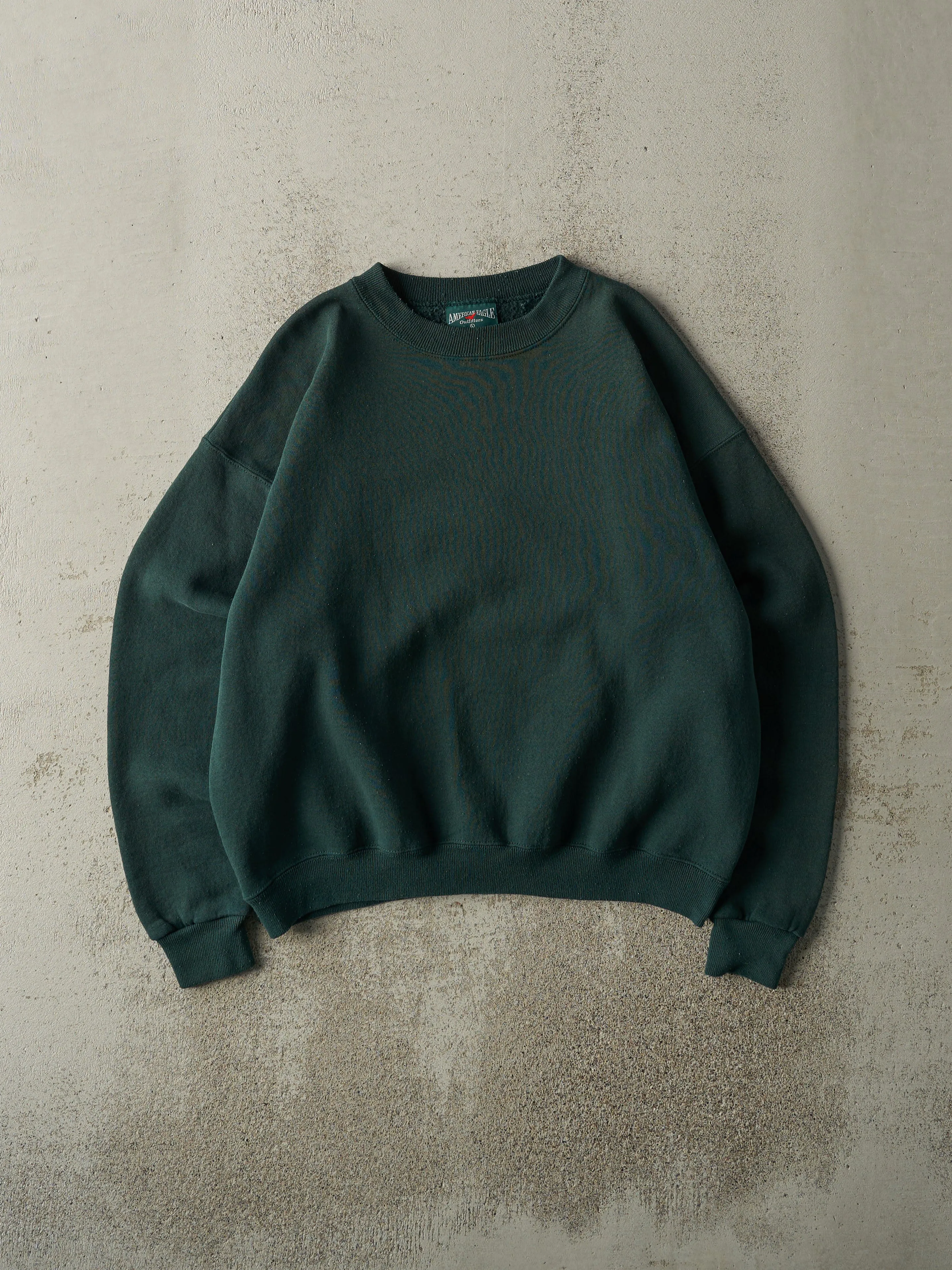 Vintage 90s Green Blank Boxy Crewneck (M/L) sold by Rebalance Vintage