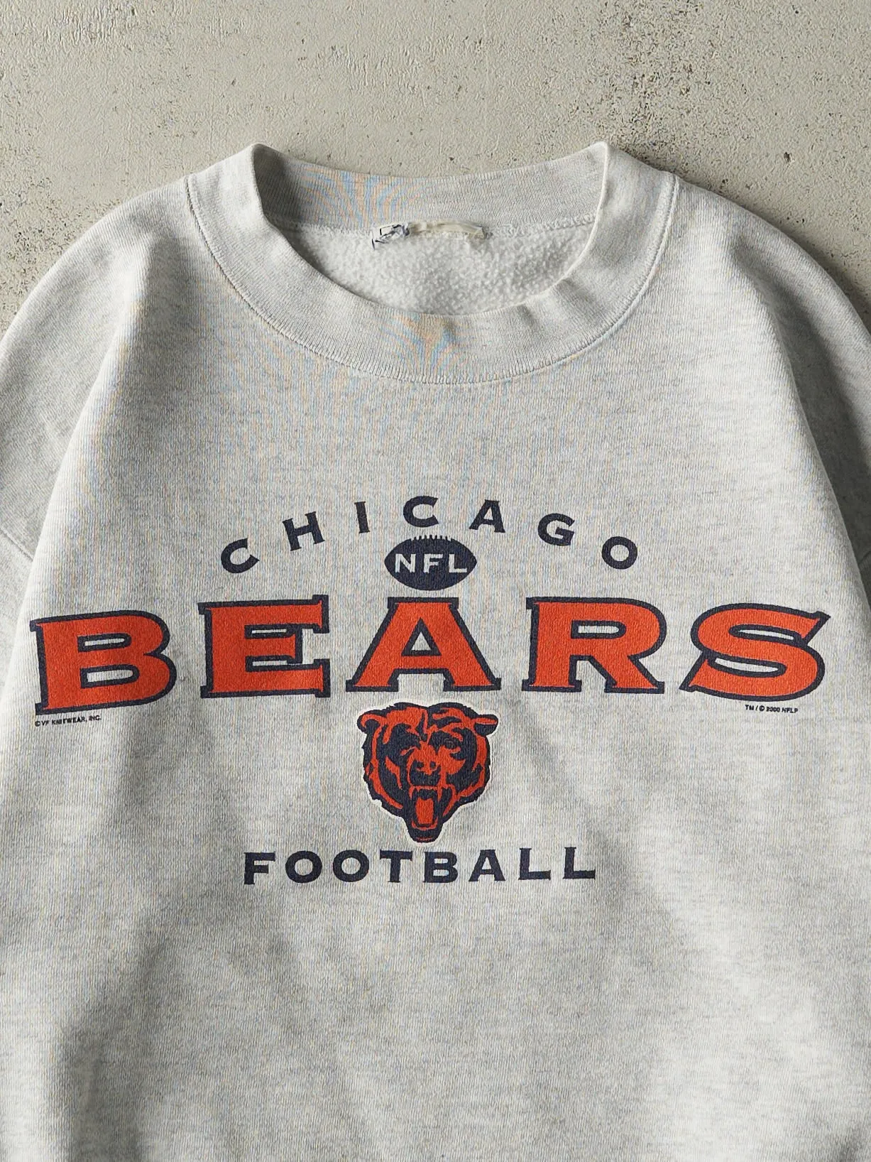 Vintage 00' Heather Grey Chicago Bears Crewneck (M) sold by Rebalance Vintage product image thumbnail 2