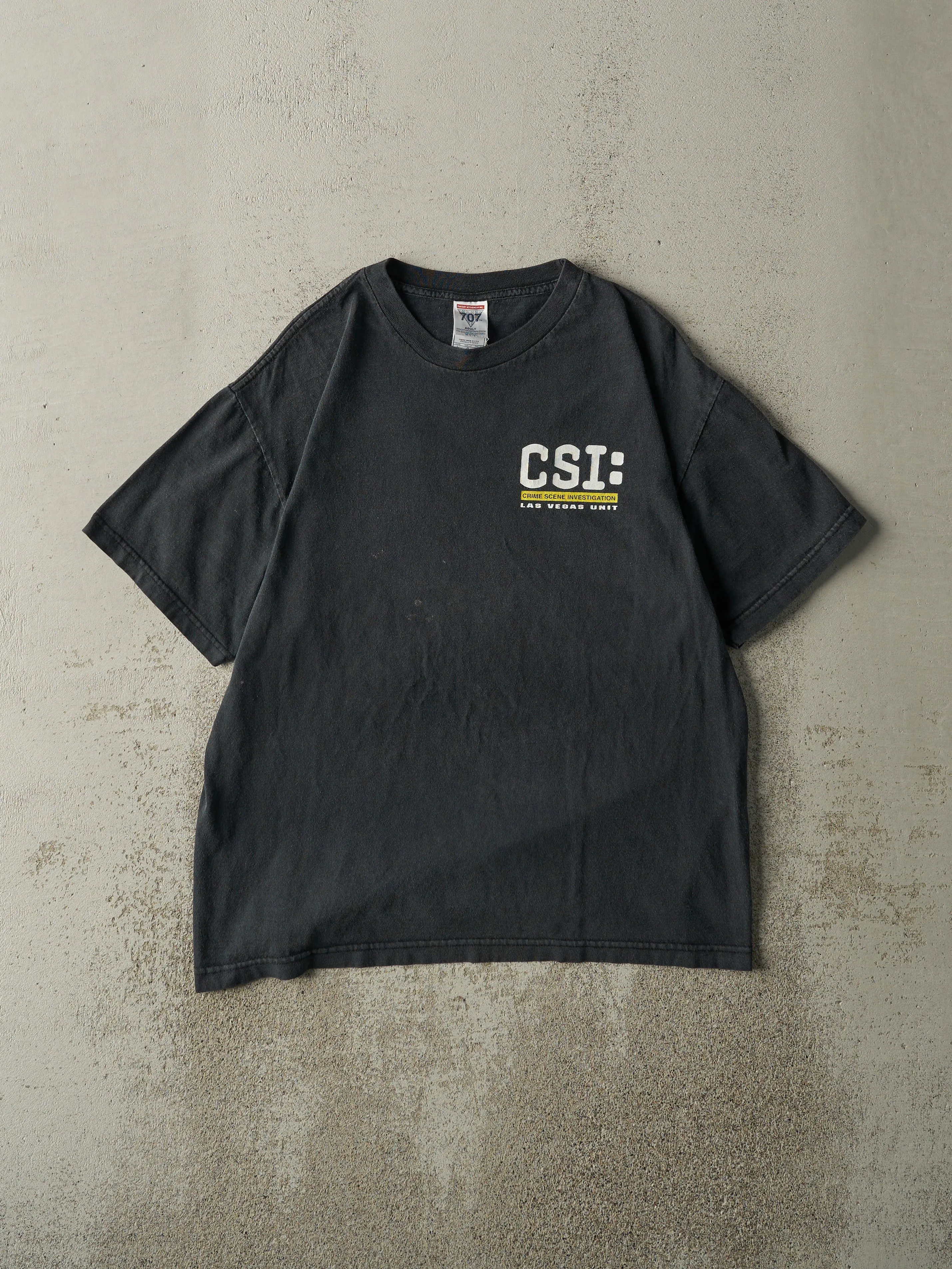 Vintage Y2K Black CSI Las Vegas Tee (M) sold by Rebalance Vintage