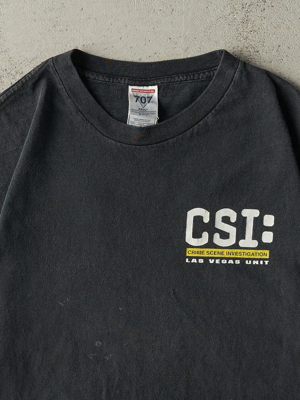 Vintage Y2K Black CSI Las Vegas Tee (M) sold by Rebalance Vintage product image thumbnail 3
