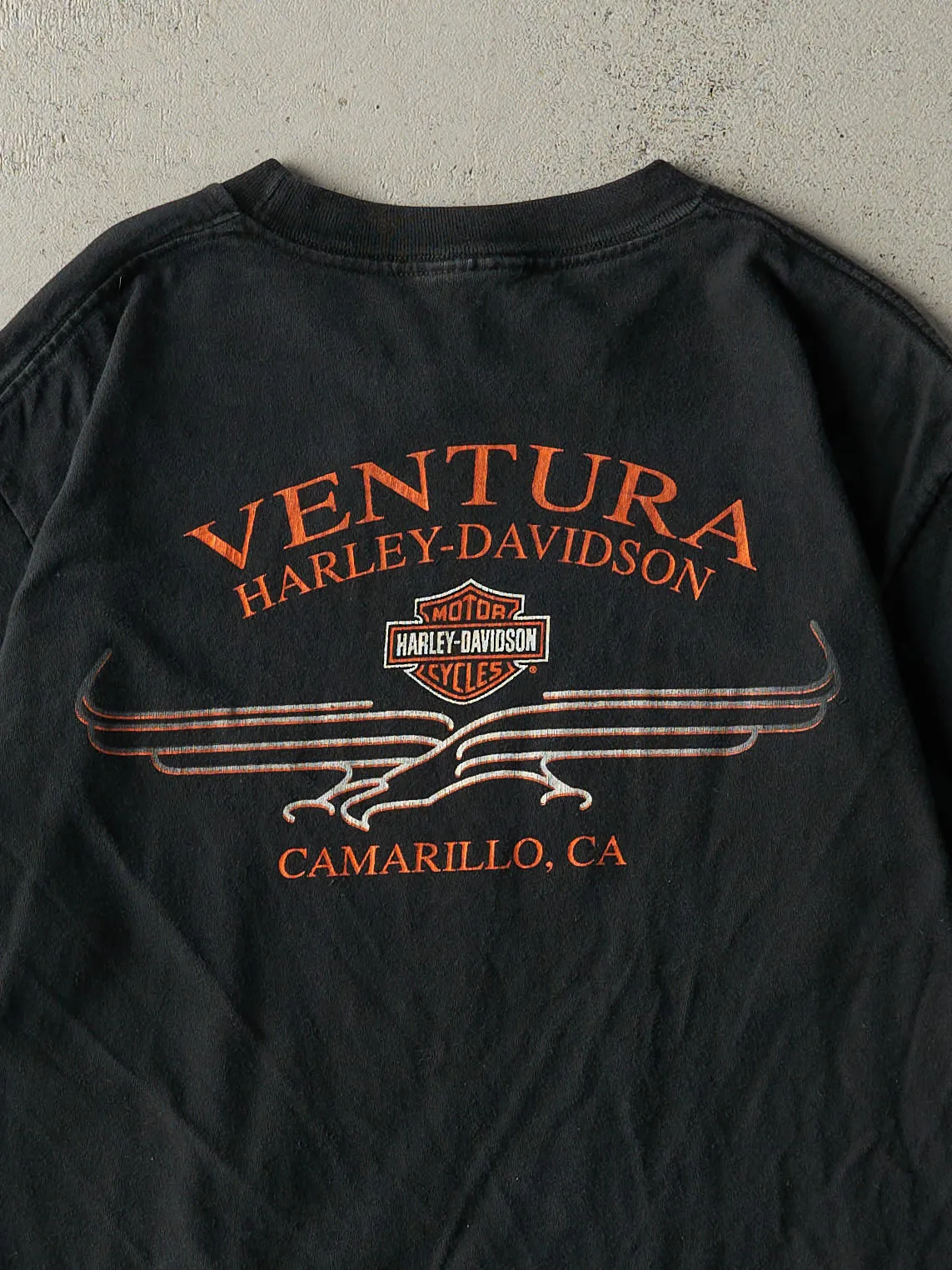 Vintage 03' Black Camarillo CA Harley Davidson Tee (S/M) sold by Rebalance Vintage product image thumbnail 4