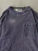 Vintage 90s Purple Striped Double Neck Long Sleeve (L) sold by Rebalance Vintage