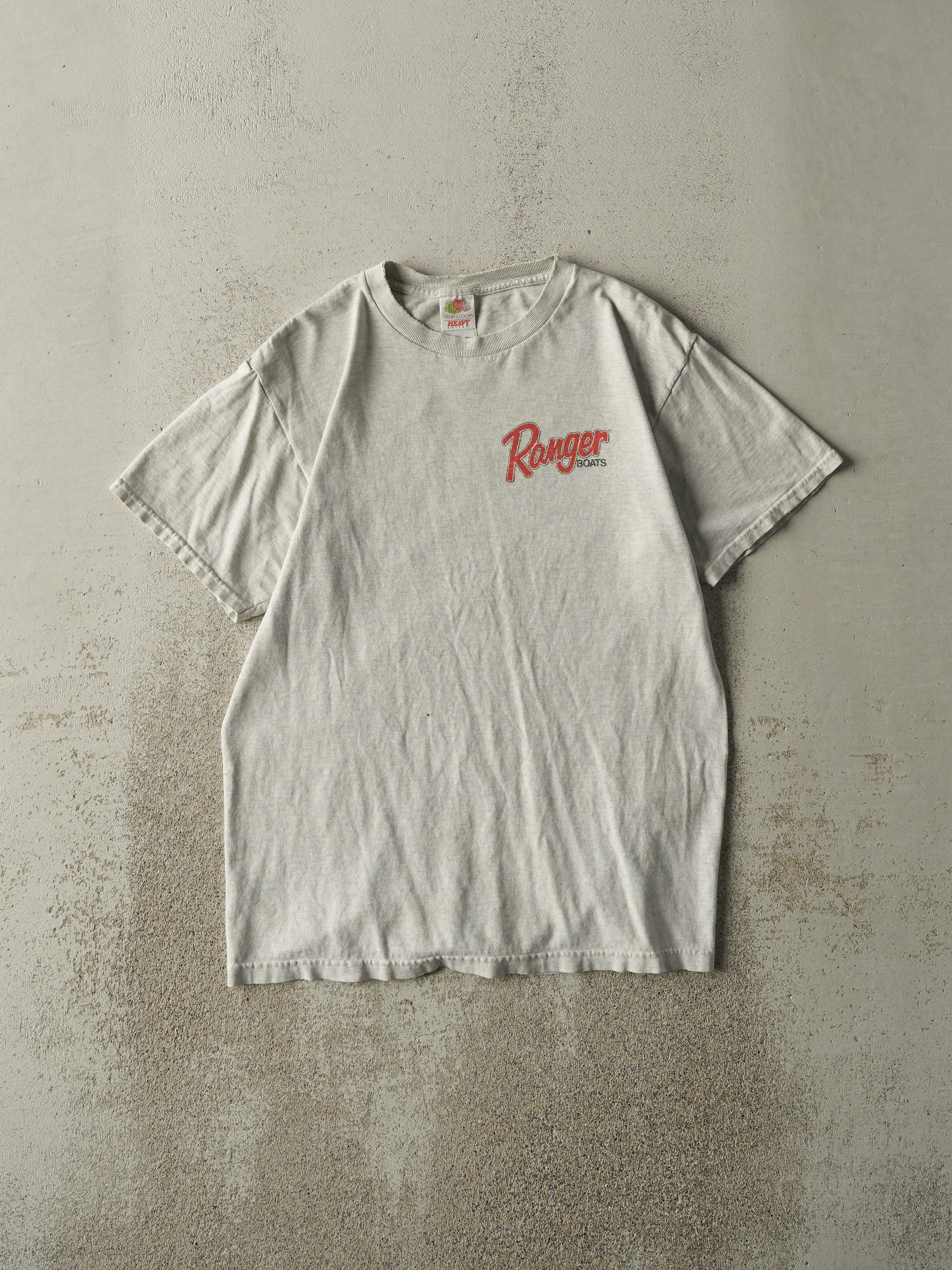 Vintage Y2K Heather Grey Ranger Boats Tee (S/M) sold by Rebalance Vintage product image thumbnail 2
