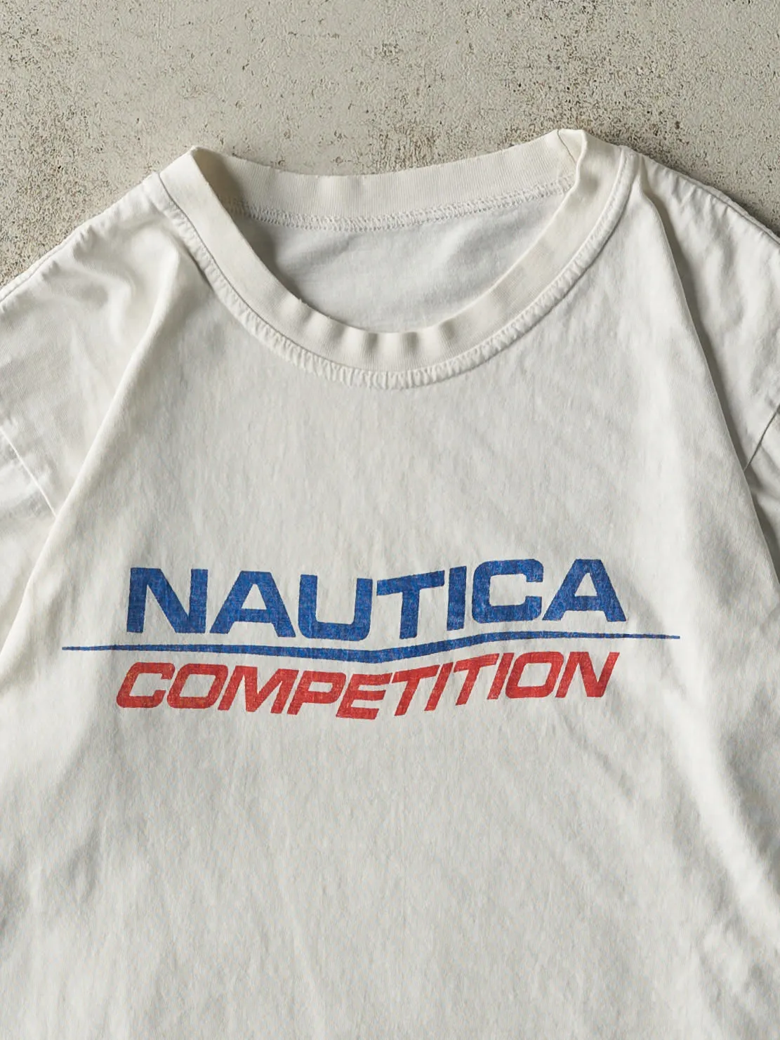 Vintage 90s White Nautica Competition Tee (S) sold by Rebalance Vintage product image thumbnail 2