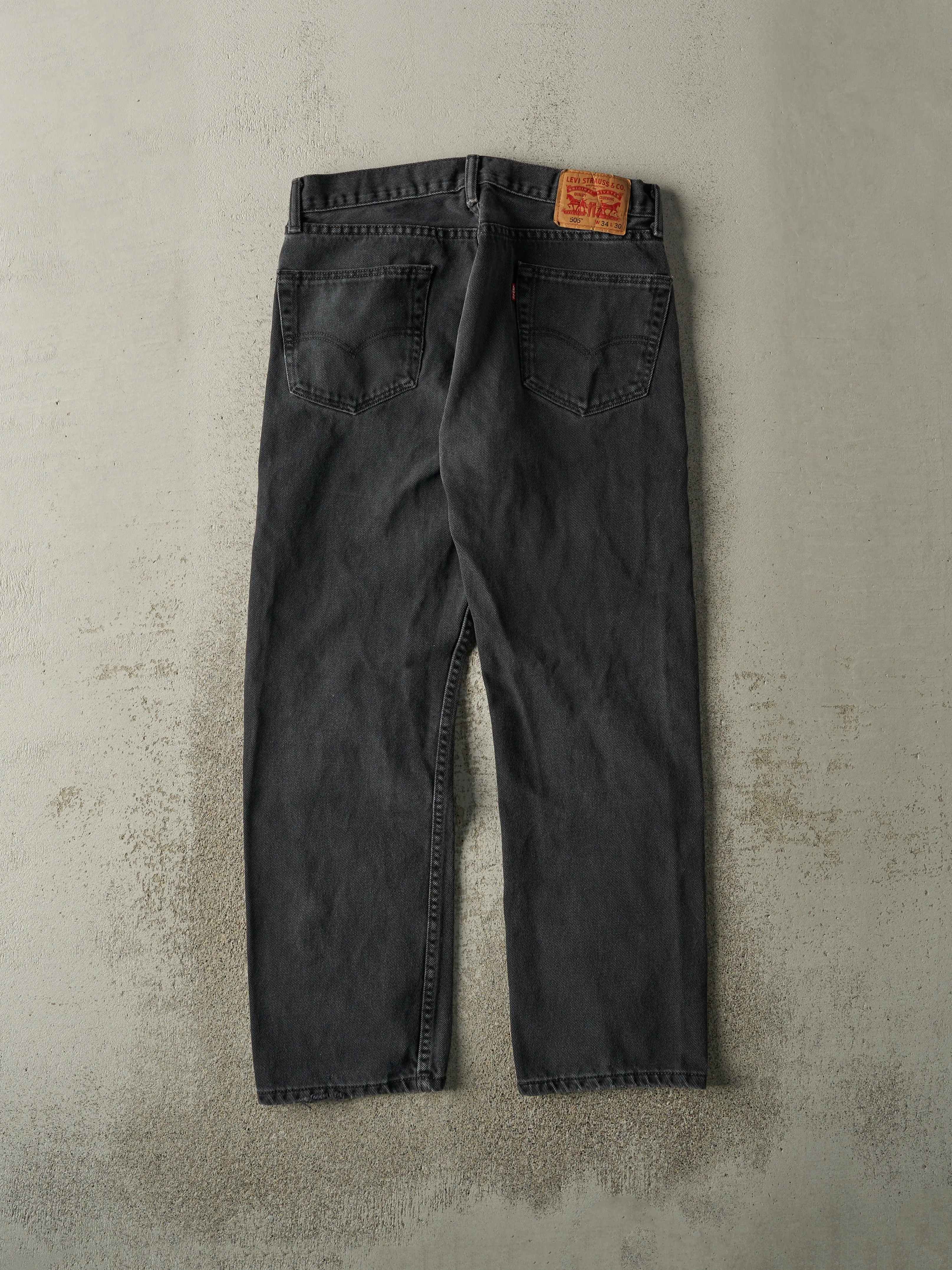 Vintage Y2K Faded Black Levi's 505 Denim Pants (32x28.5) sold by Rebalance Vintage product image thumbnail 3