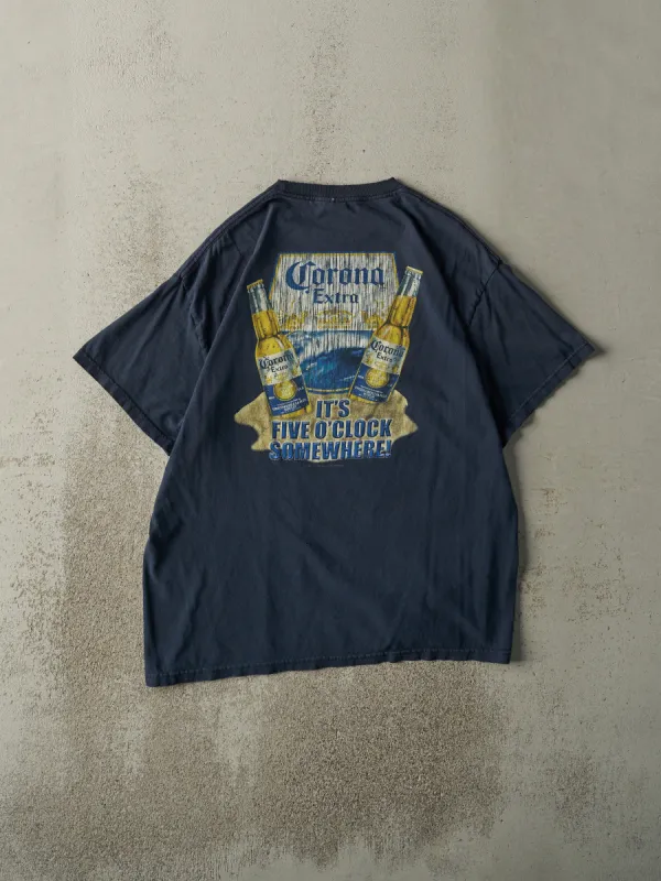 Vintage 04' Navy Blue Corona Extra Tee (M) sold by Rebalance Vintage