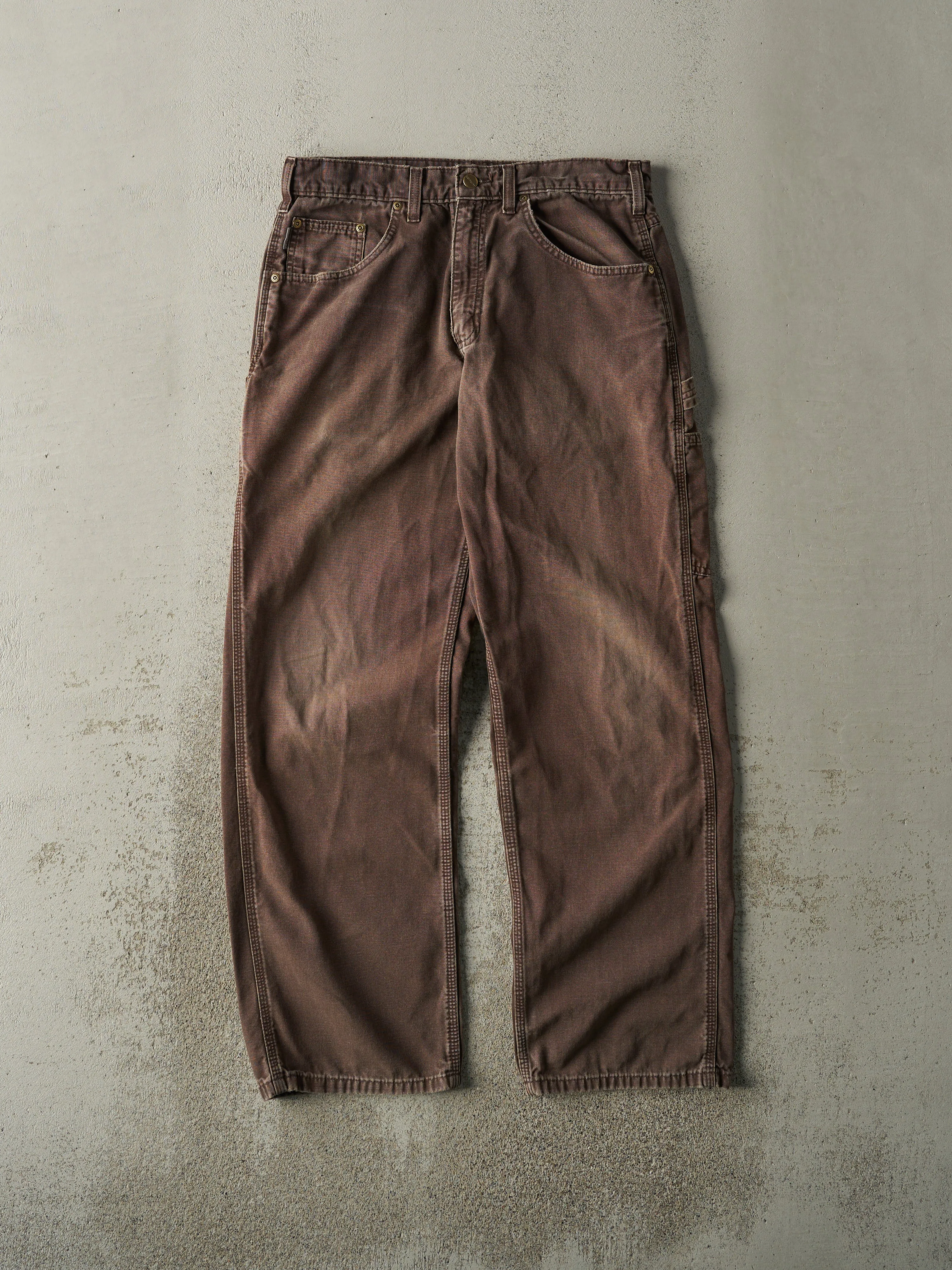 Vintage Y2K Brown Carhartt Lightweight Carpenter Pants (32x30.5) sold by Rebalance Vintage