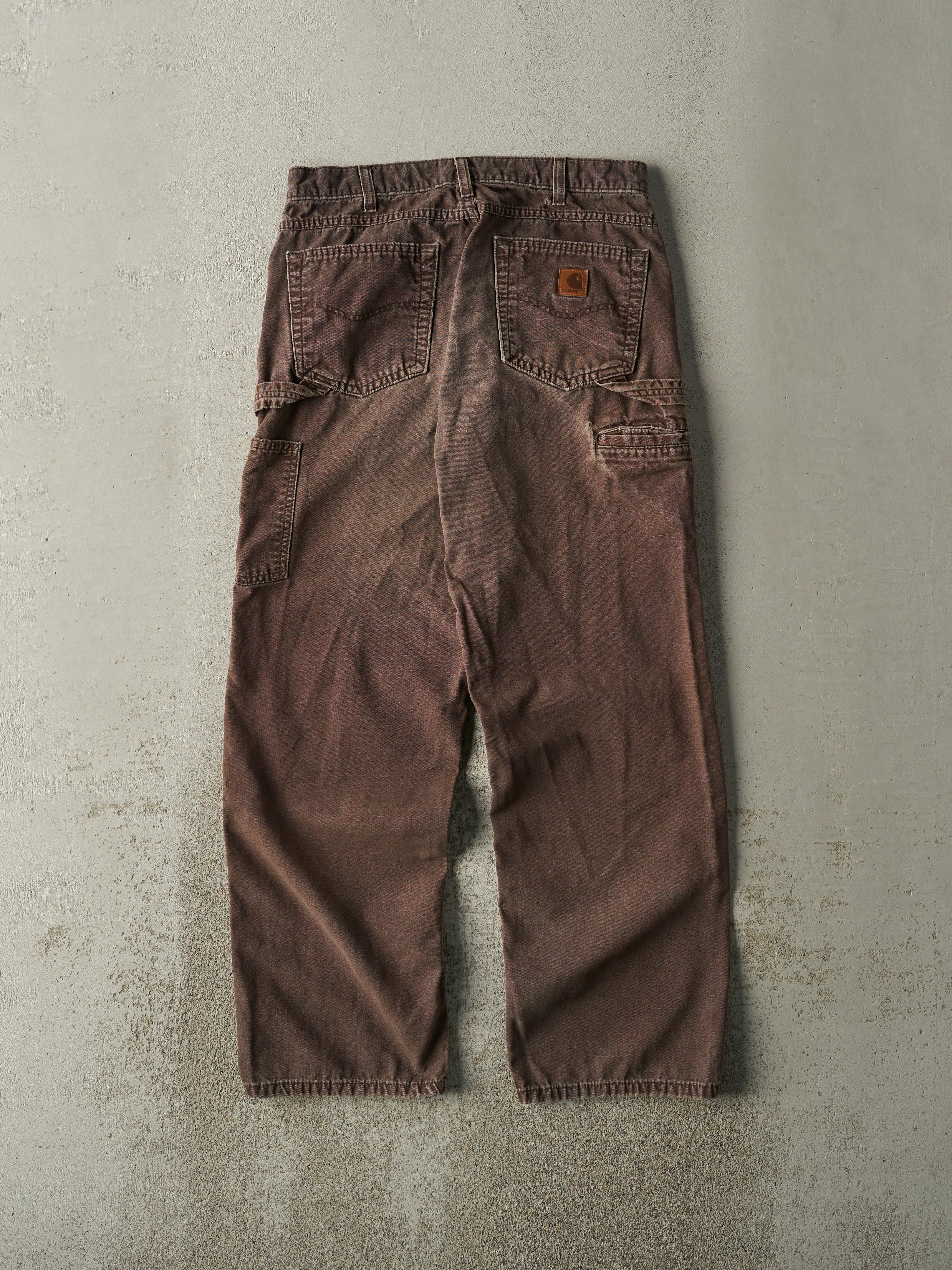 Vintage Y2K Brown Carhartt Lightweight Carpenter Pants (32x30.5) sold by Rebalance Vintage product image thumbnail 3