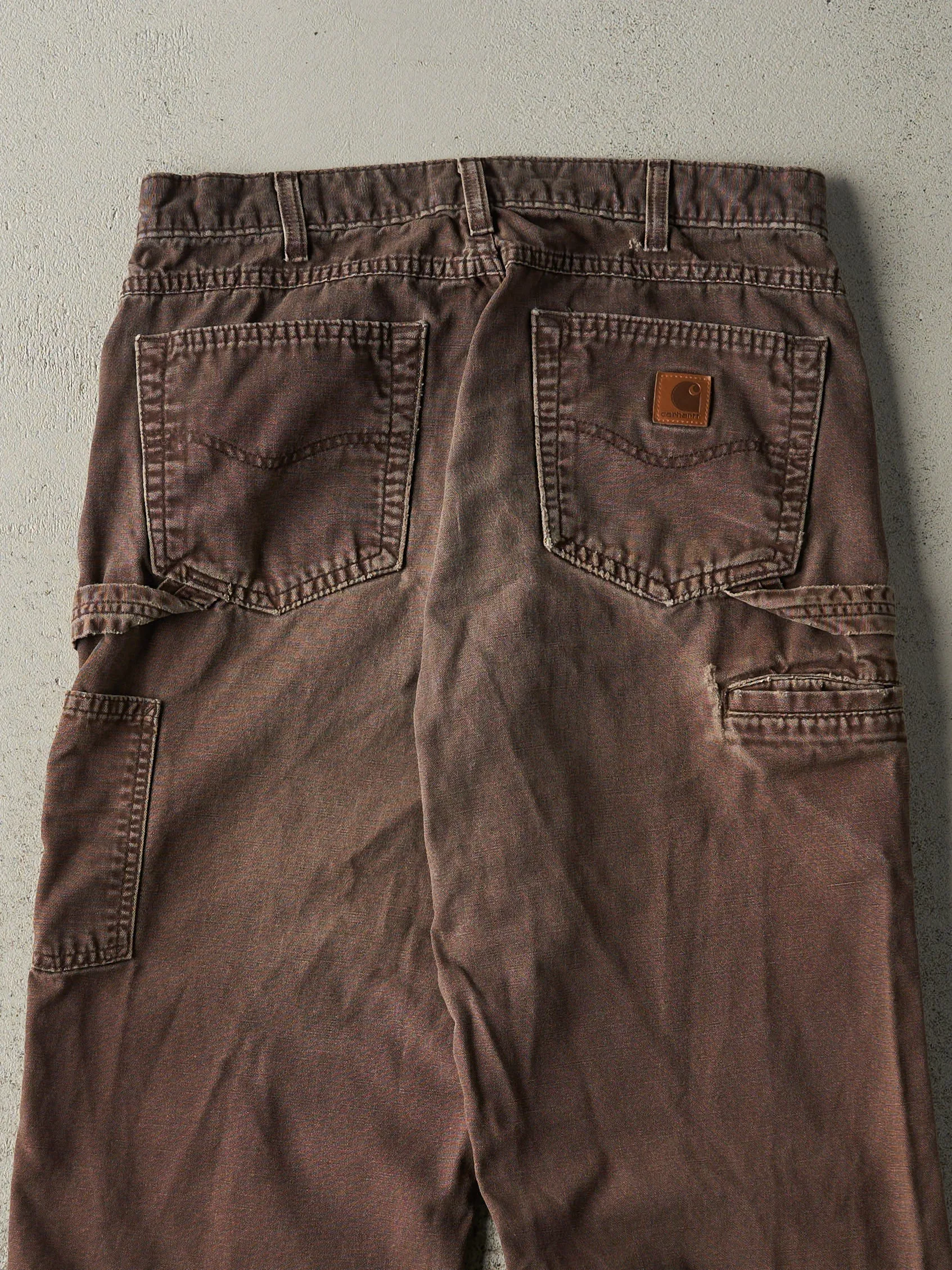 Vintage Y2K Brown Carhartt Lightweight Carpenter Pants (32x30.5) sold by Rebalance Vintage product image thumbnail 5