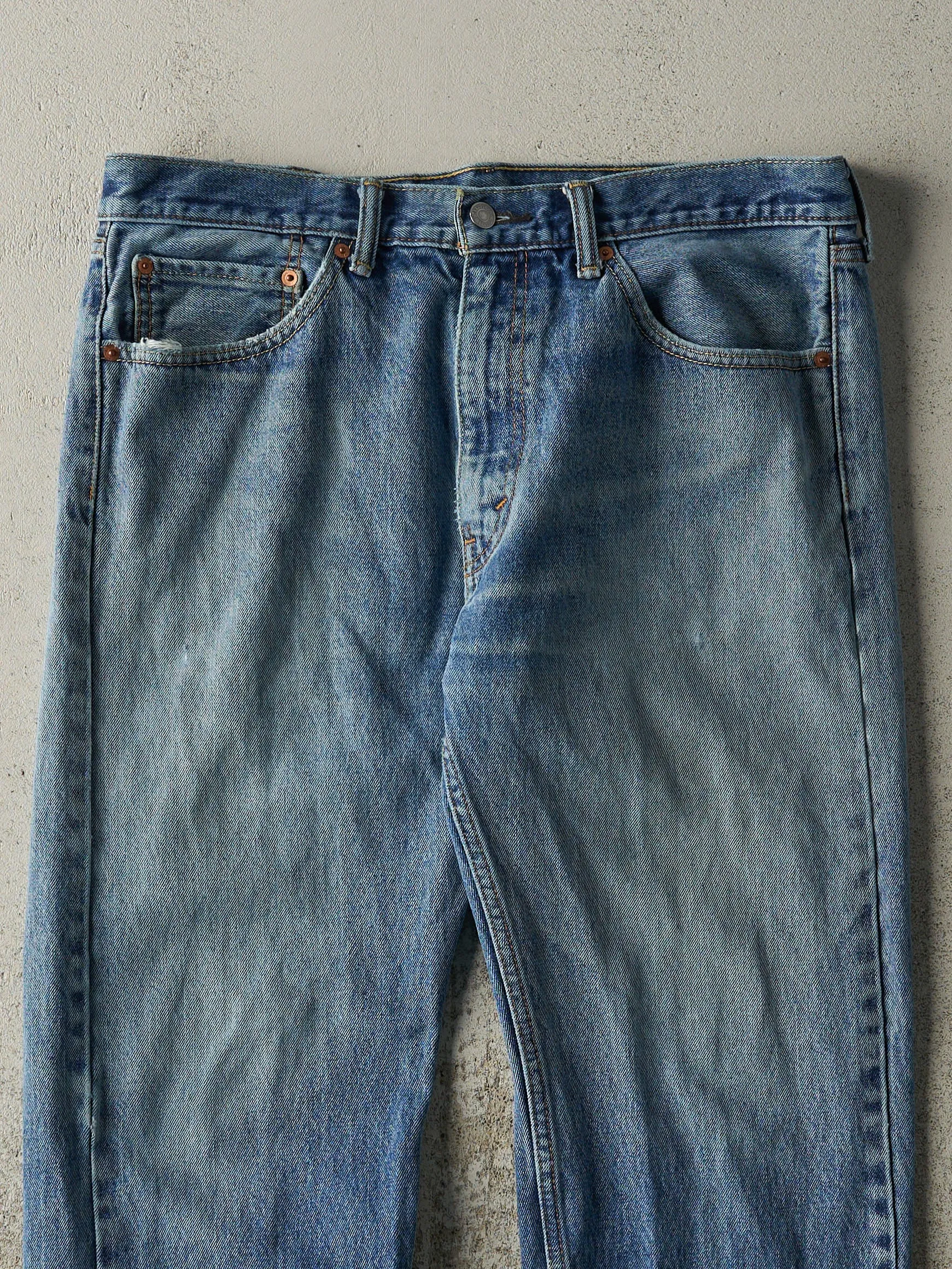 Vintage Y2K Mid Wash Levi's 505 Jeans (36x29) sold by Rebalance Vintage product image thumbnail 4